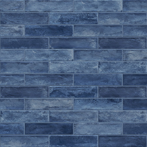 4Earth 3x12 Glossy Porcelain Tile in Ocean