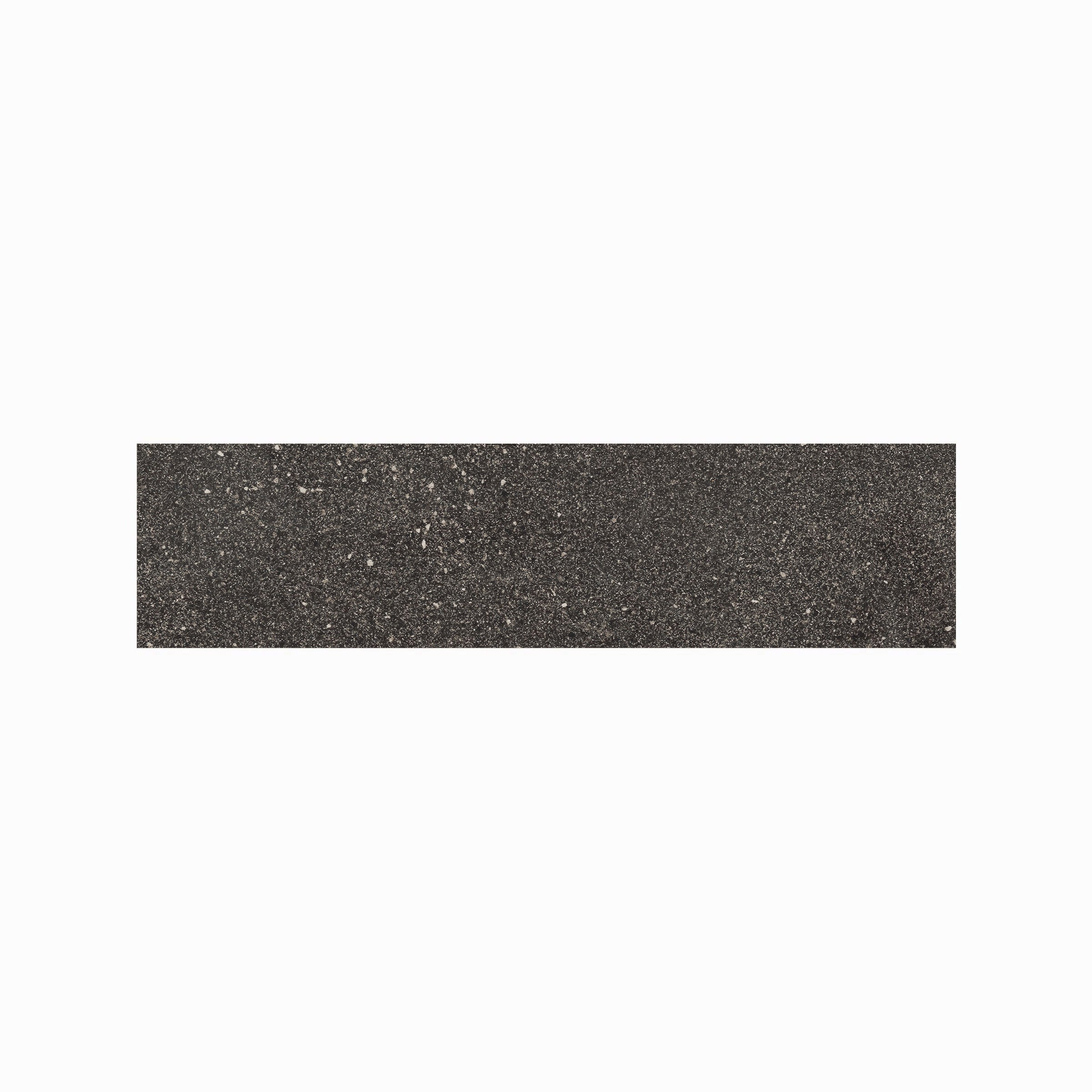 Area 51 3x12 Matte Porcelain Bullnose Tile in Black