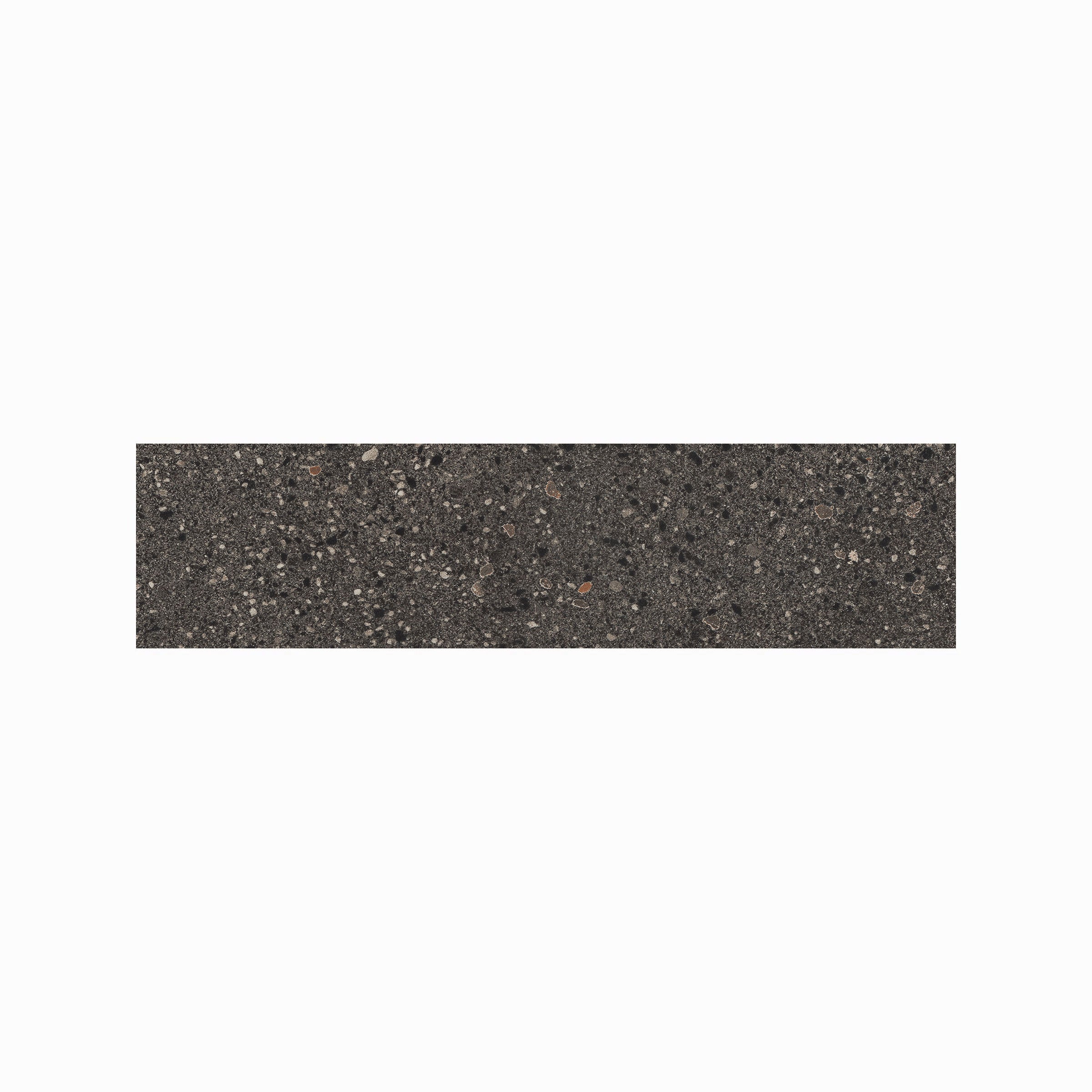 Area 51 3x12 Matte Porcelain Bullnose Tile in Black