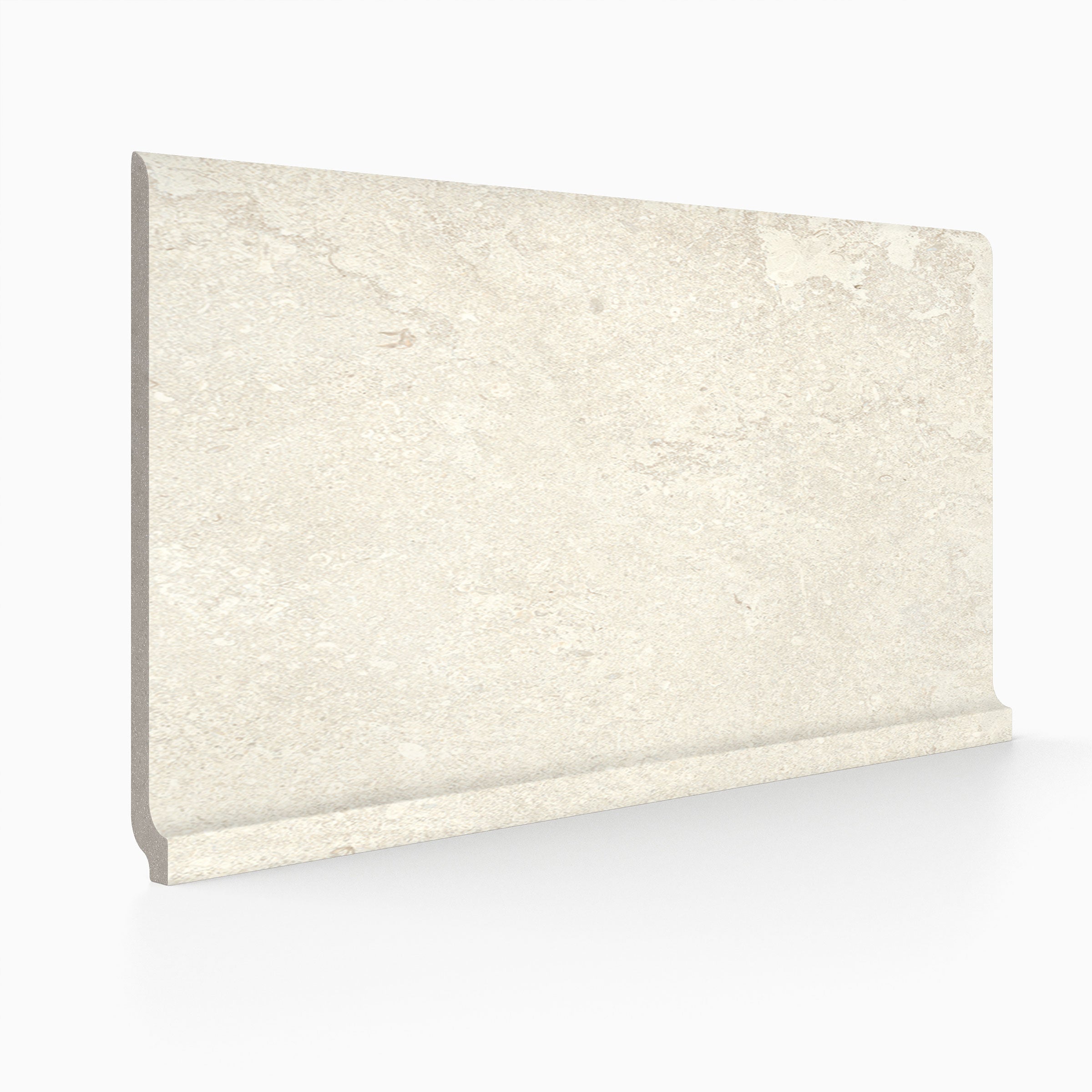 EcoStone 6x12 Matte Porcelain Cove Base Tile in Cross-Cut Fog