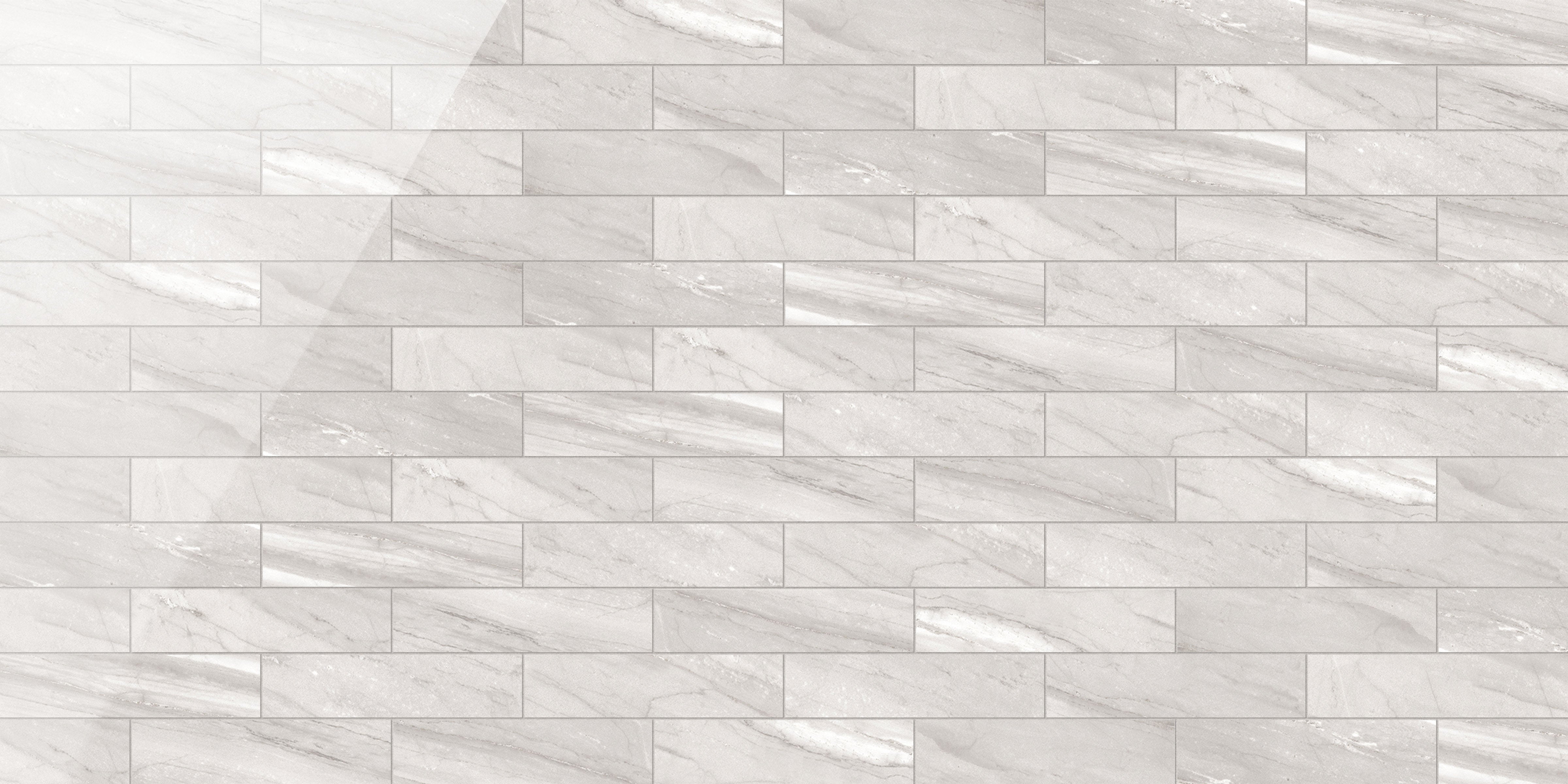 Epic 3x12 Polished Porcelain Tile in Alaska Grey