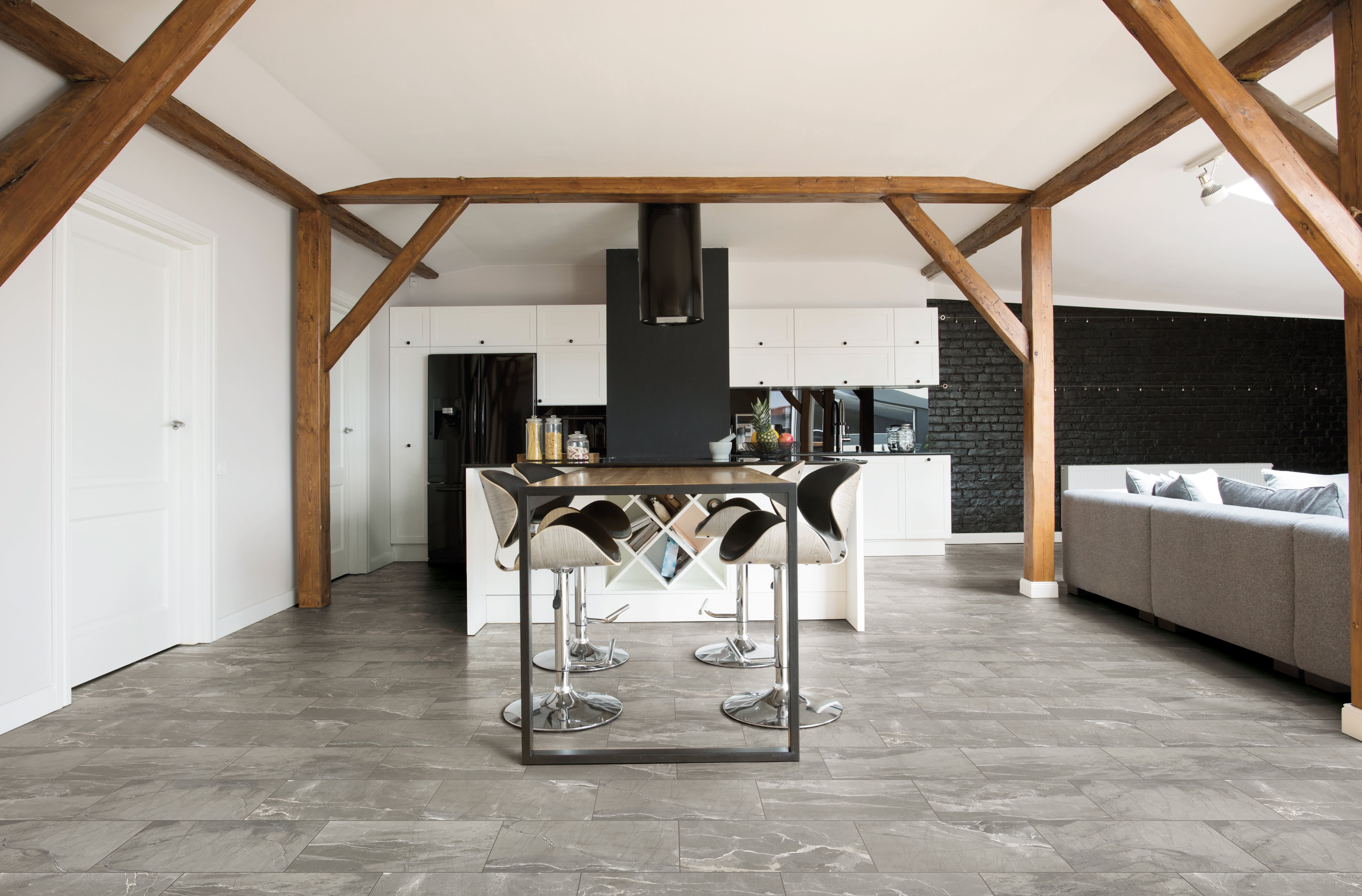 Absolute 12x24 Matte Porcelain Tile in Dark Grey