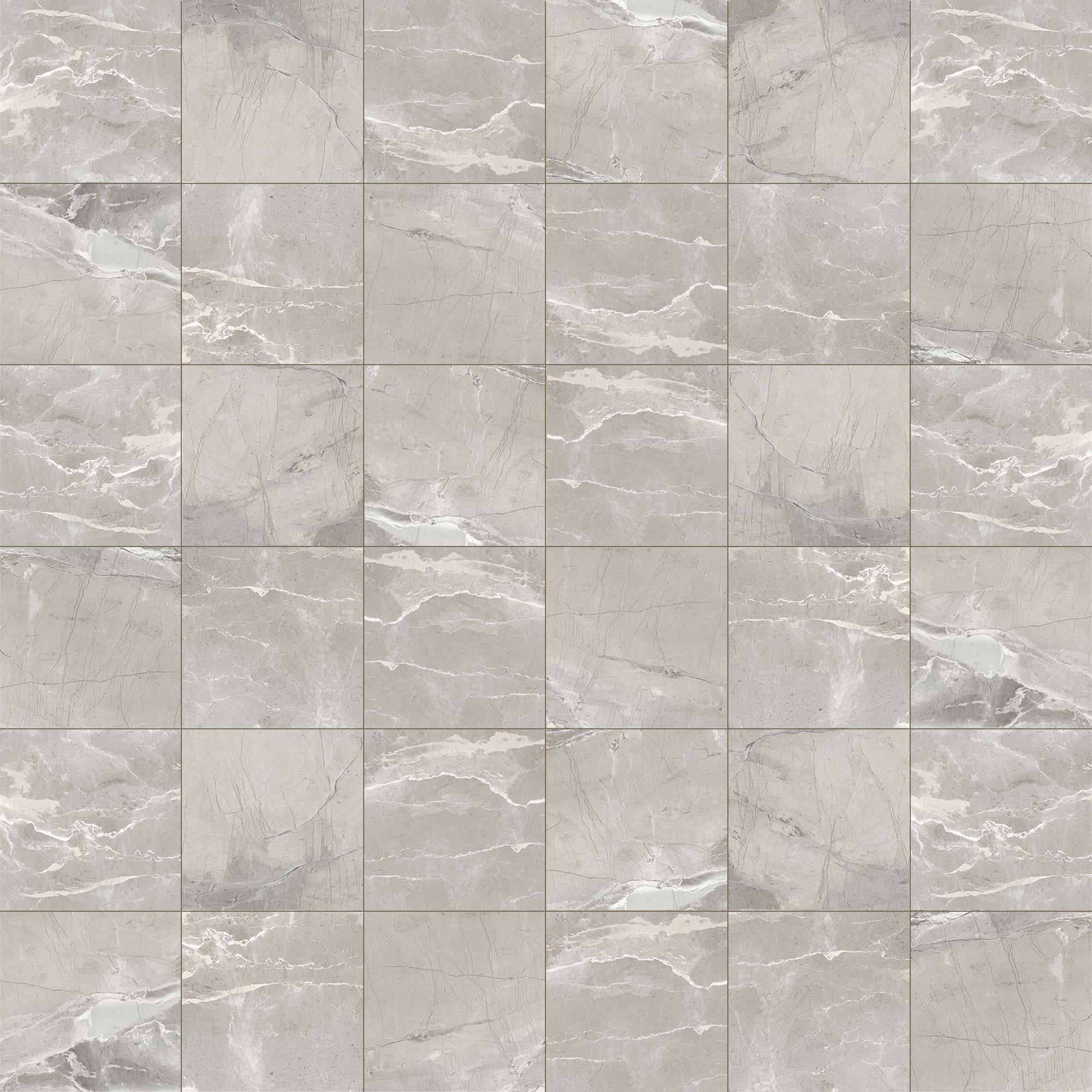 Absolute 2x2 Matte Porcelain Mesh Mosaic Tile in Light Grey