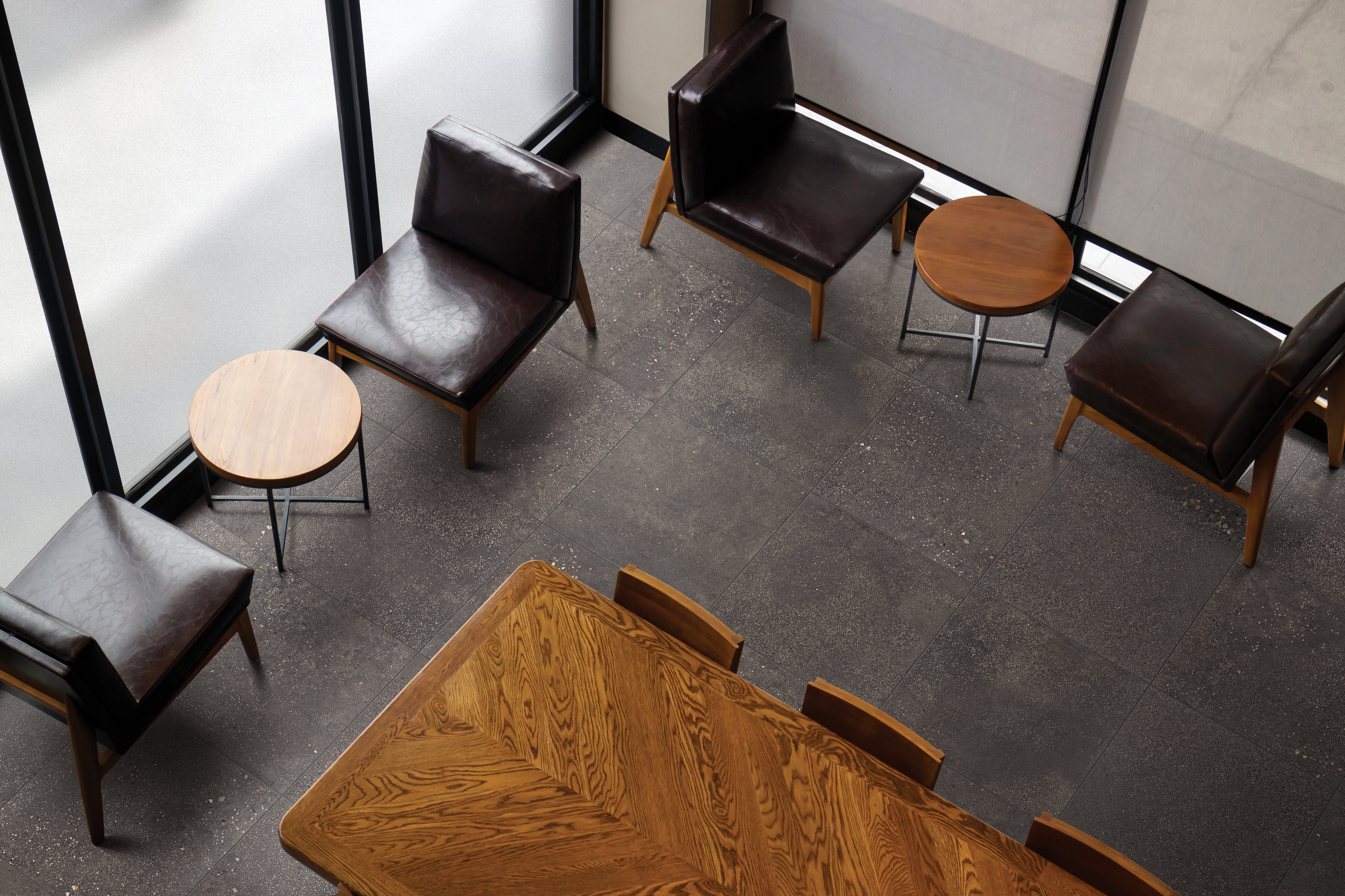 Area 51 24x24 Matte Porcelain Tile in Black