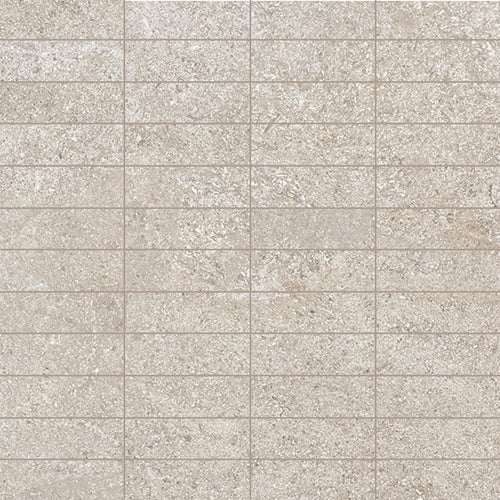 Atelier 1x3 Matte Porcelain Mesh Mosaic Tile in Sunset