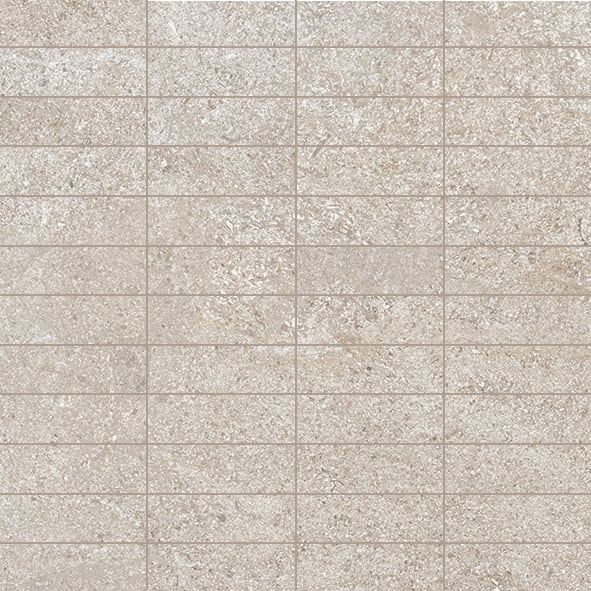 Atelier 1x3 Matte Porcelain Mesh Mosaic Tile in Sunset