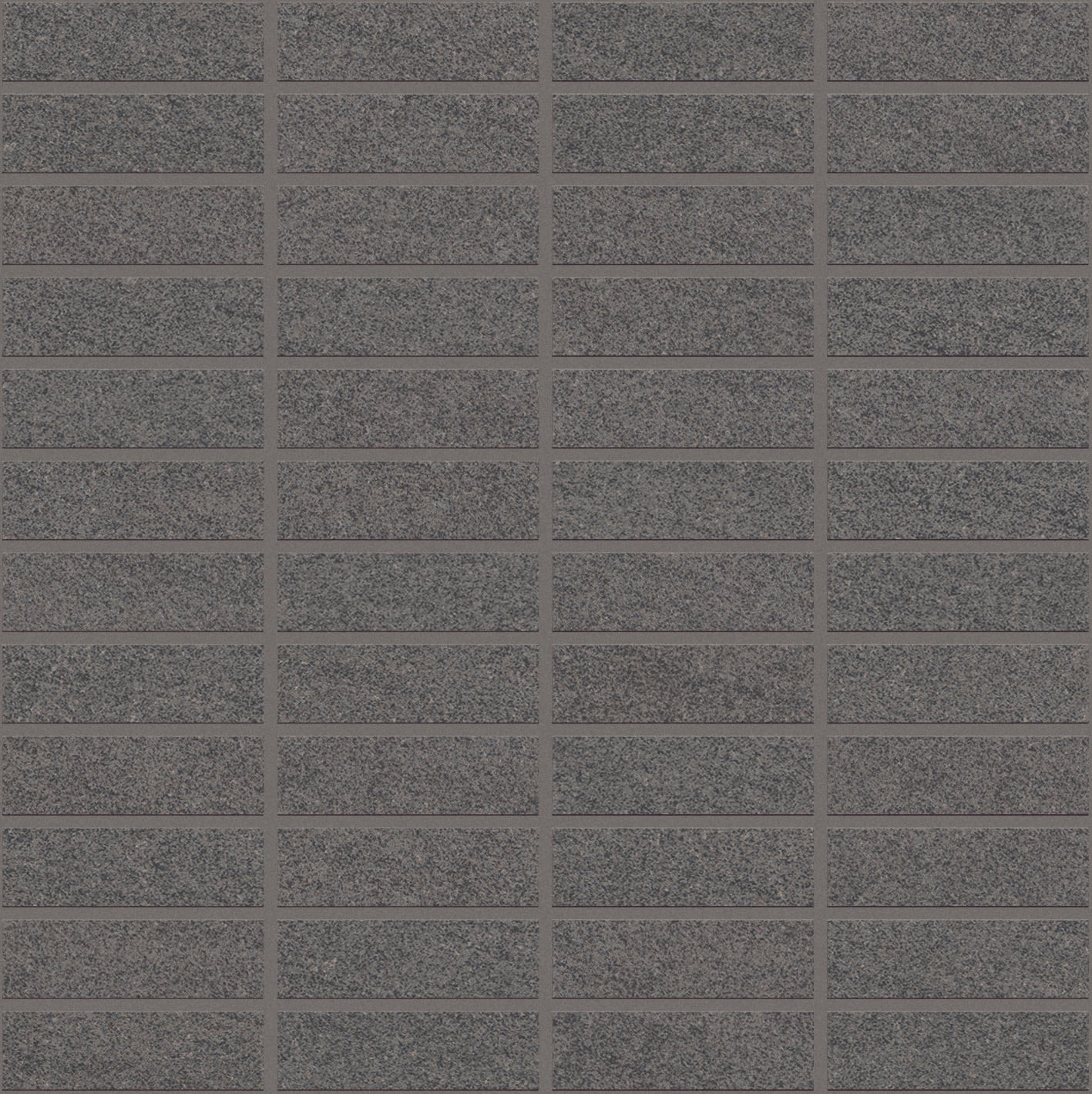 Basalt 1x3 Matte Porcelain Mesh Mosaic Tile in Dark Grey