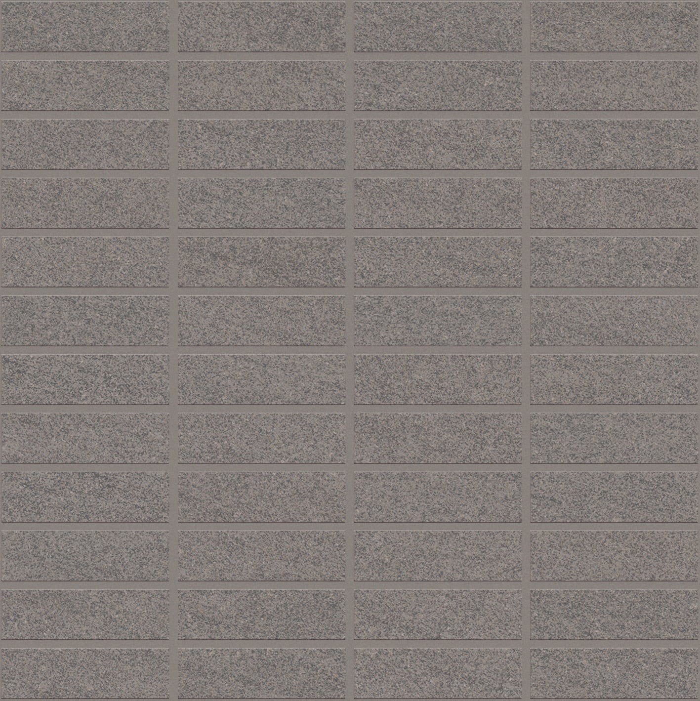 Basalt 1x3 Matte Porcelain Mesh Mosaic Tile in Light Grey