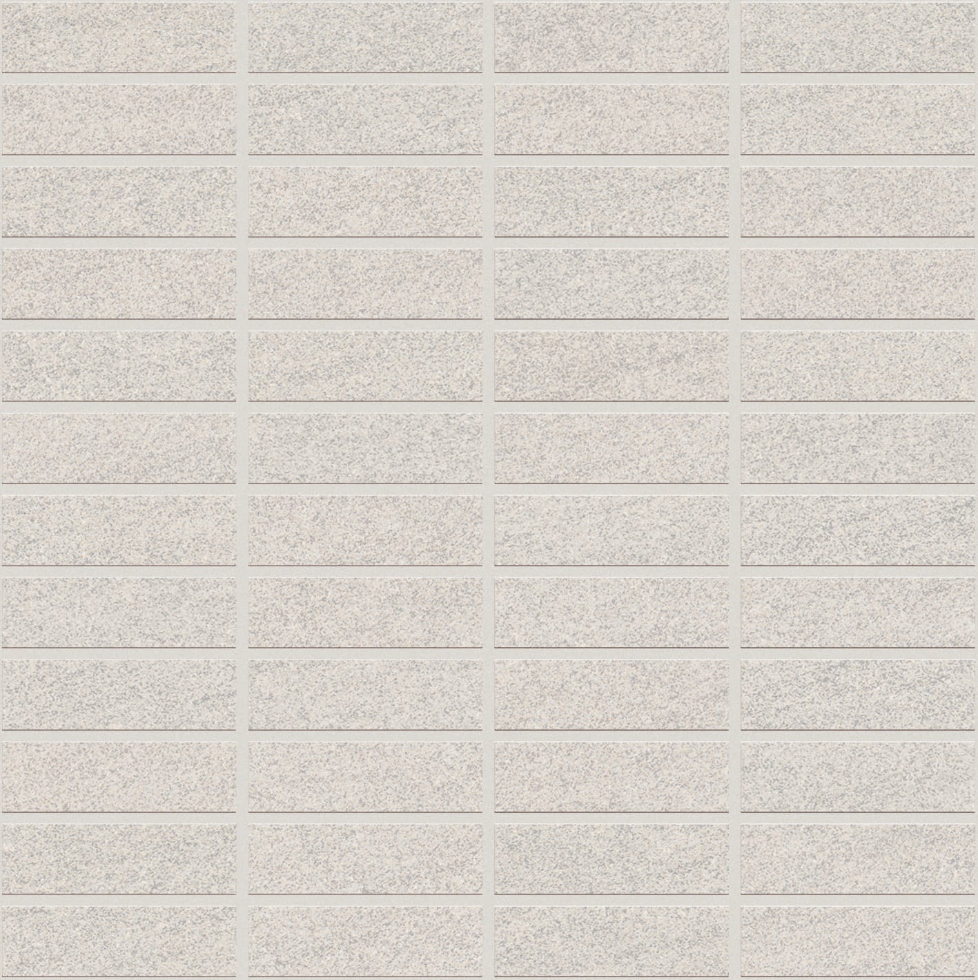 Basalt 1x3 Matte Porcelain Mesh Mosaic Tile in White