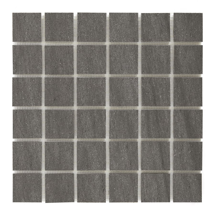 Basaltine 2x2 Matte Porcelain Mesh Mosaic Tile in Nut