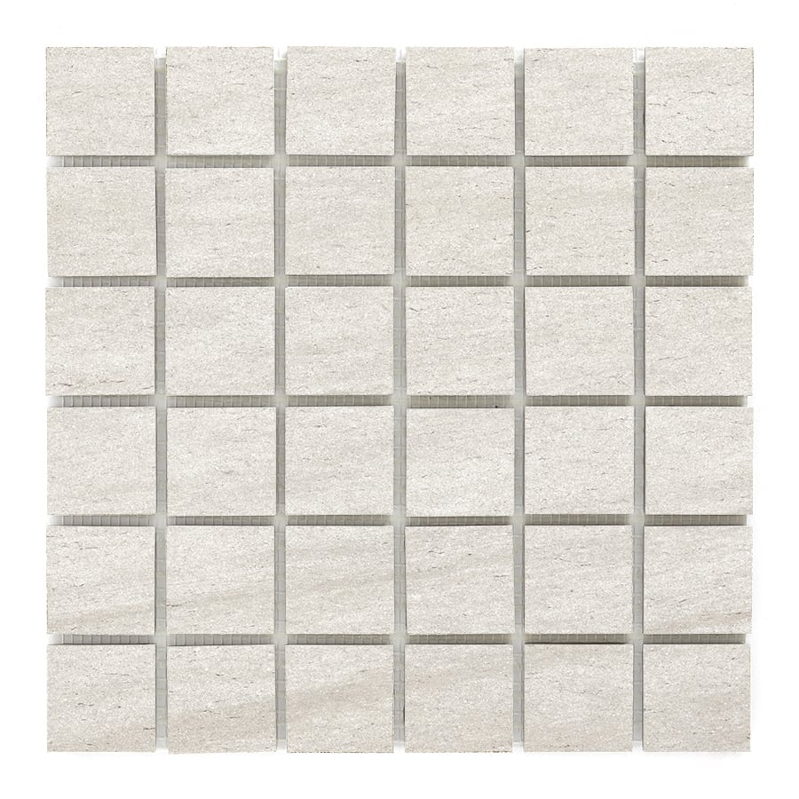 Basaltine 2x2 Matte Porcelain Mesh Mosaic Tile in White