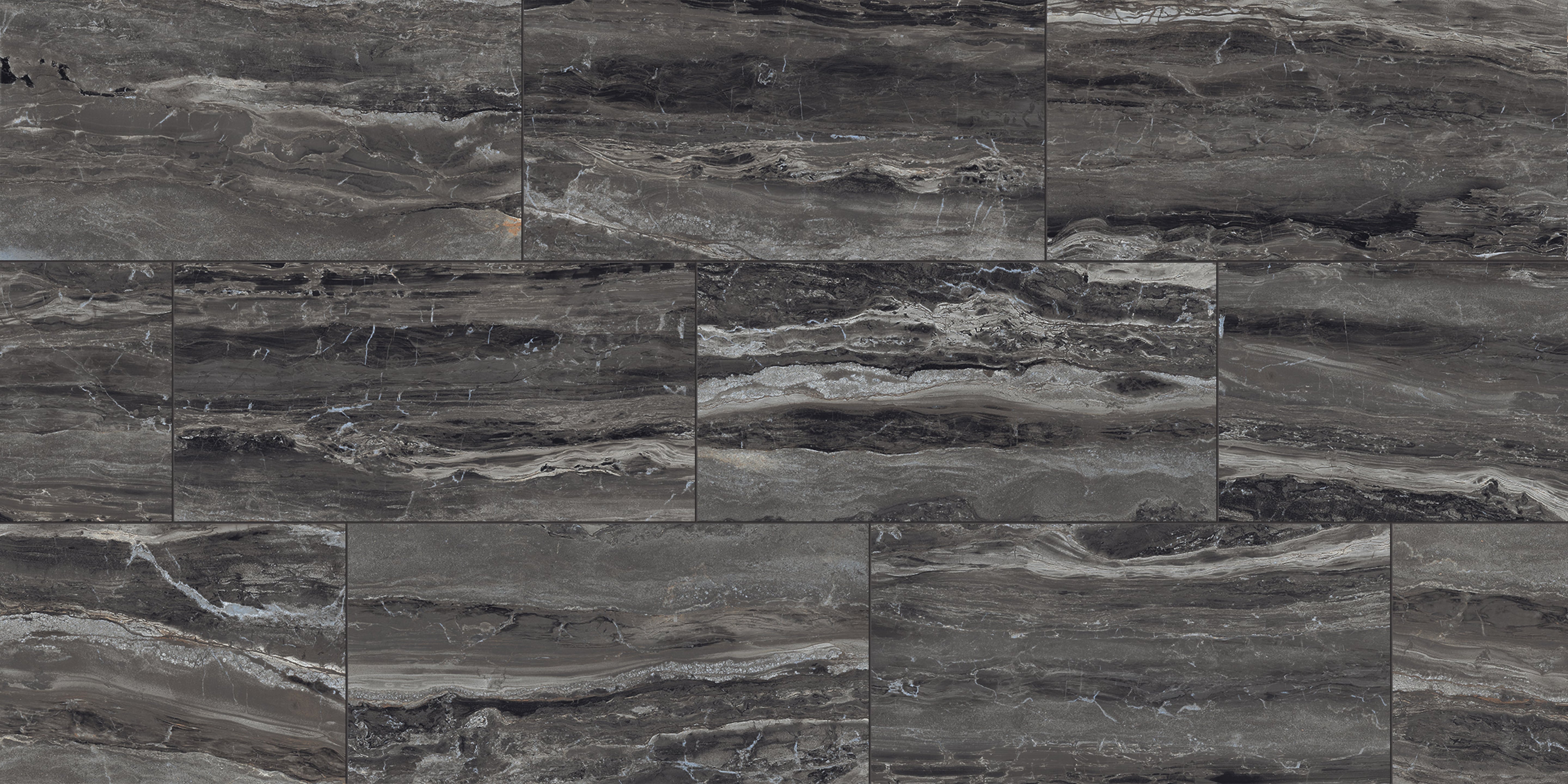 Breccia 12x24 Matte Porcelain Tile in Noir