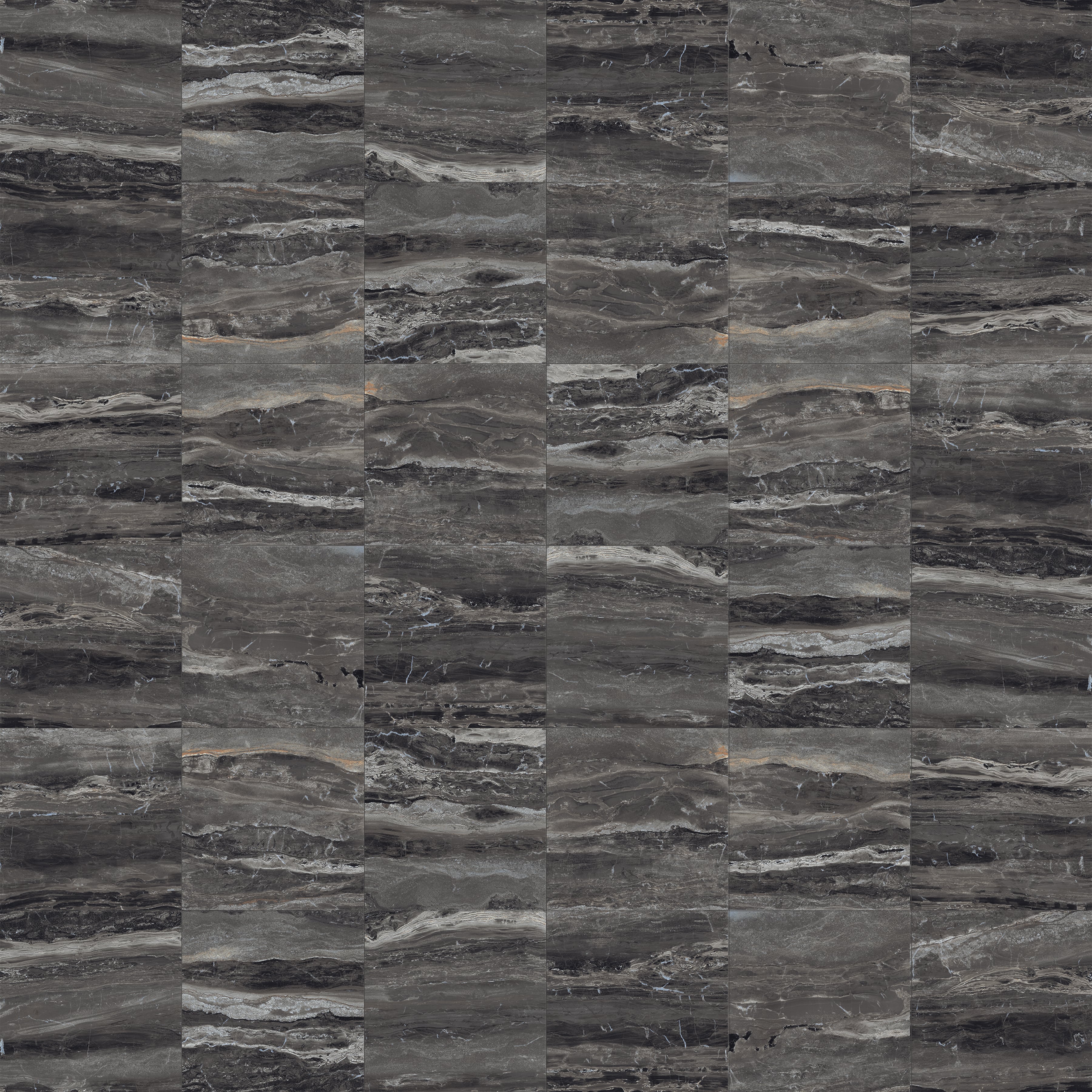 Breccia 2x2 Matte Porcelain Mesh Mosaic Tile in Noir