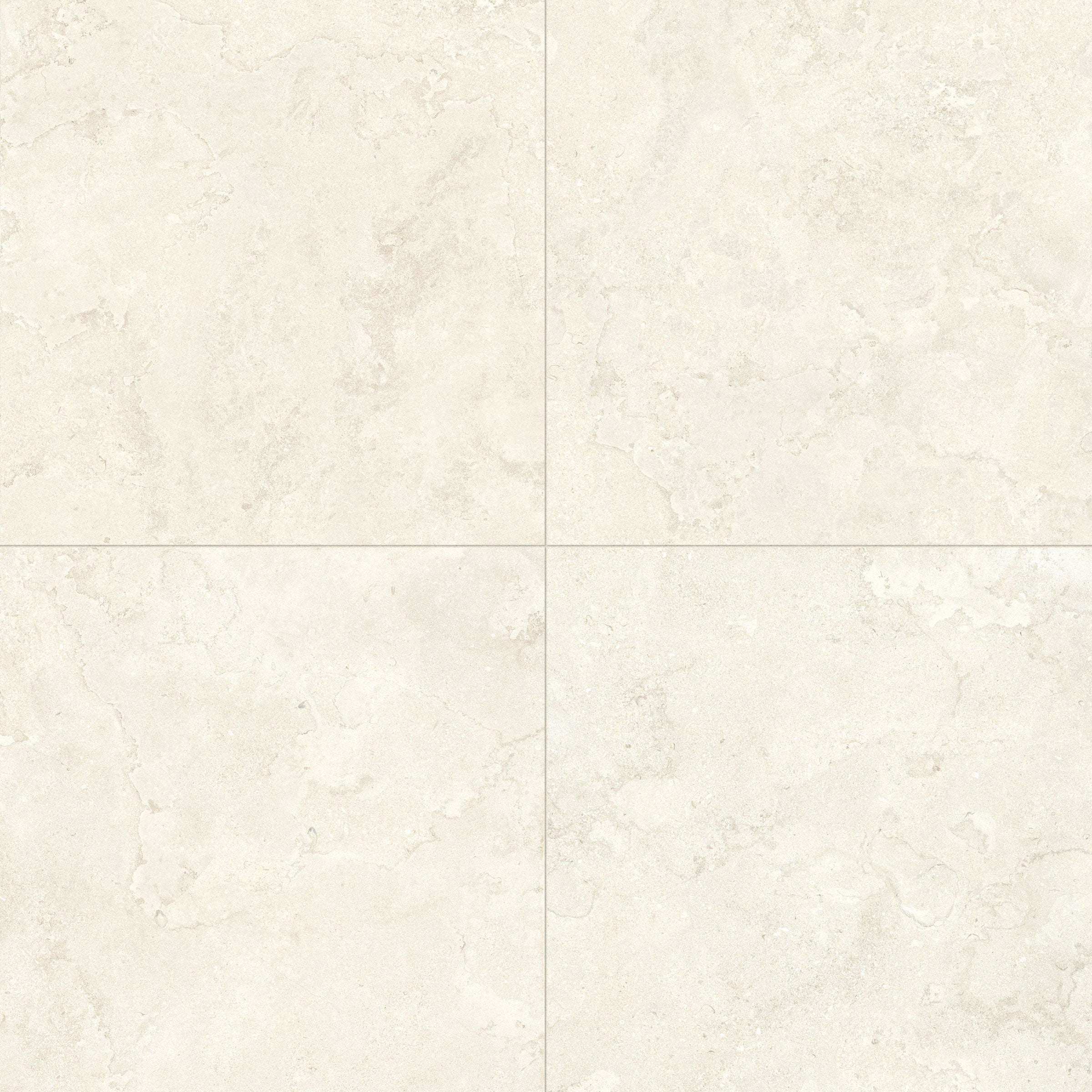 EcoStone 48x48 Matte Porcelain Tile in Cross-Cut Fog