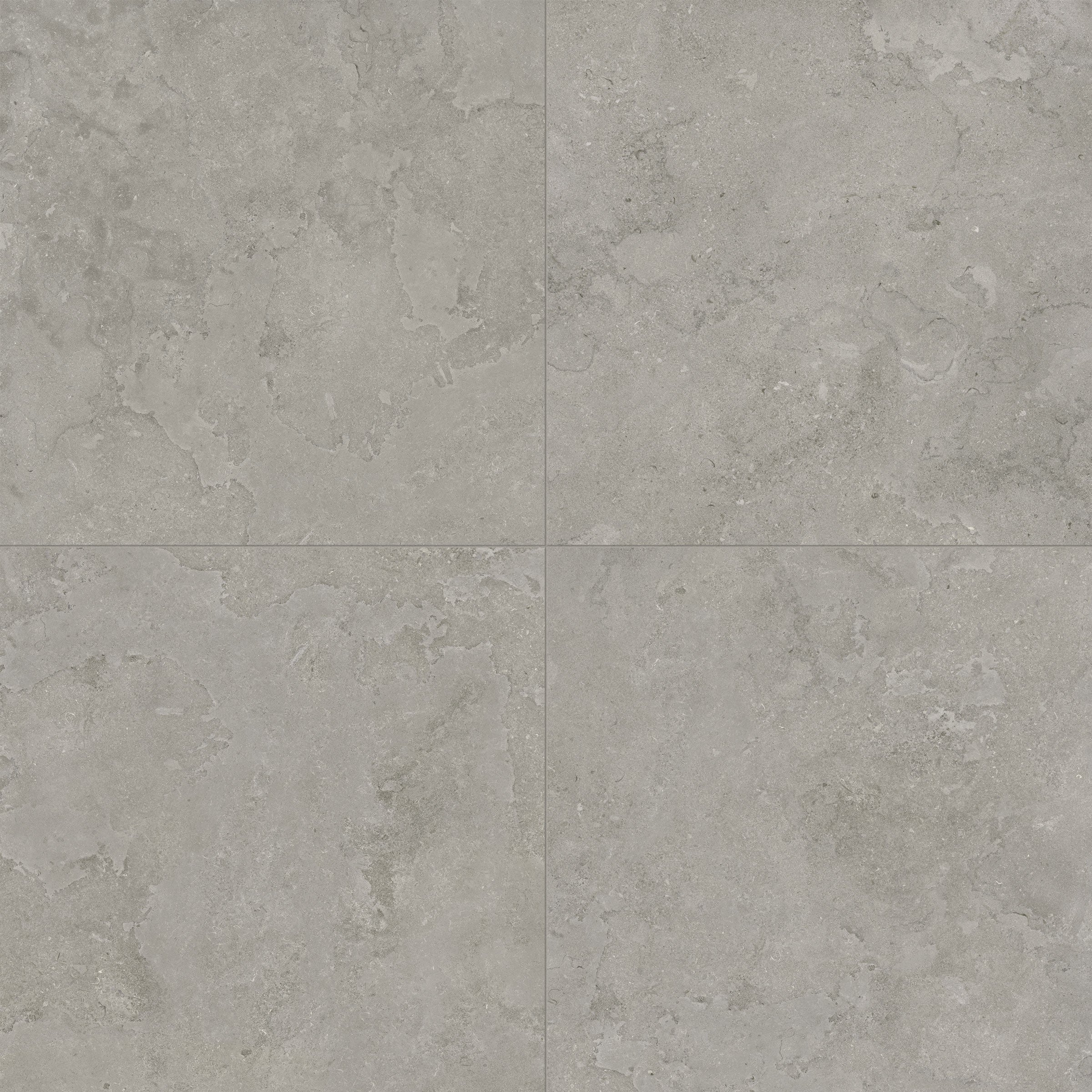 EcoStone 48x48 Matte Porcelain Tile in Cross-Cut Fossil