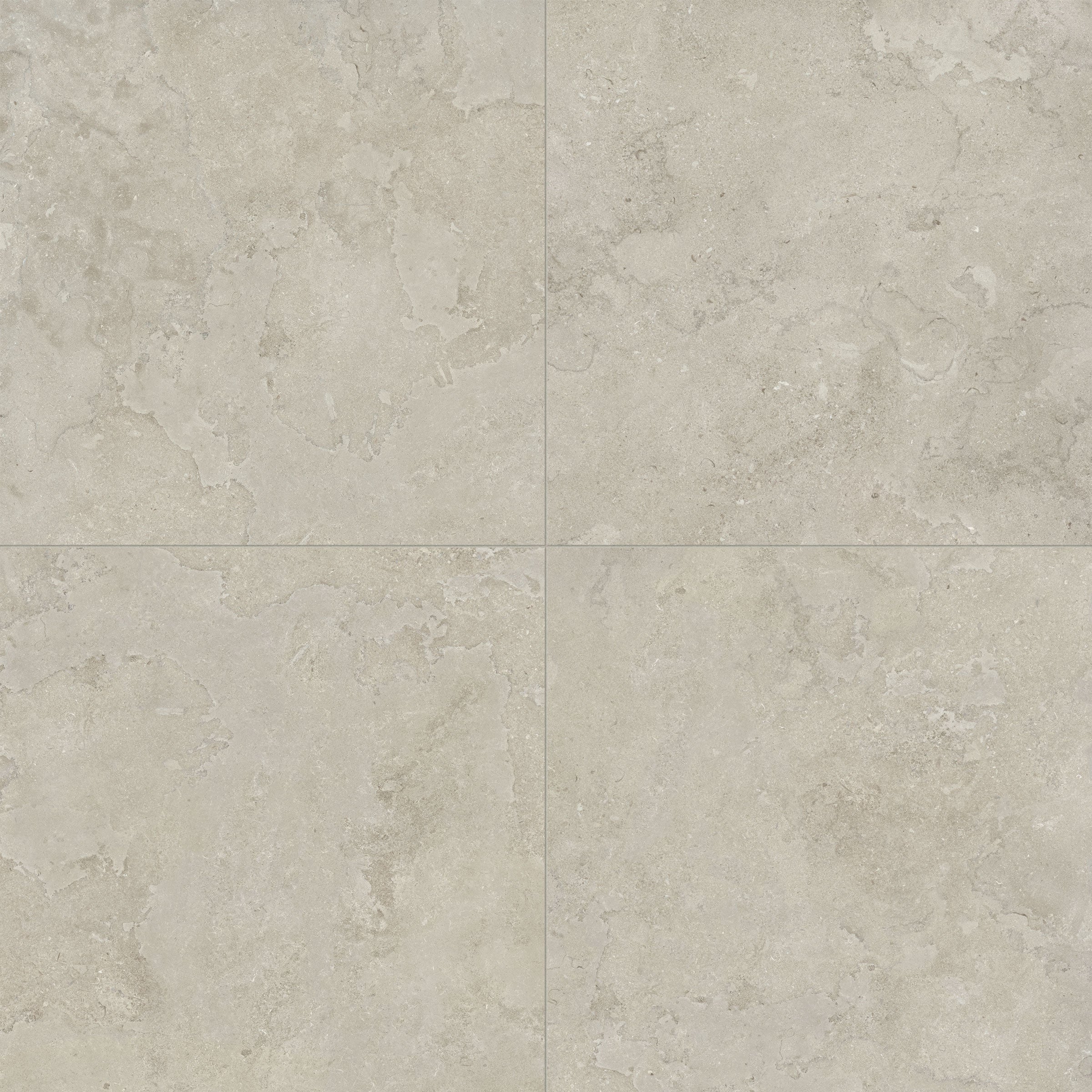 EcoStone 48x48 Matte Porcelain Tile in Cross-Cut Mist