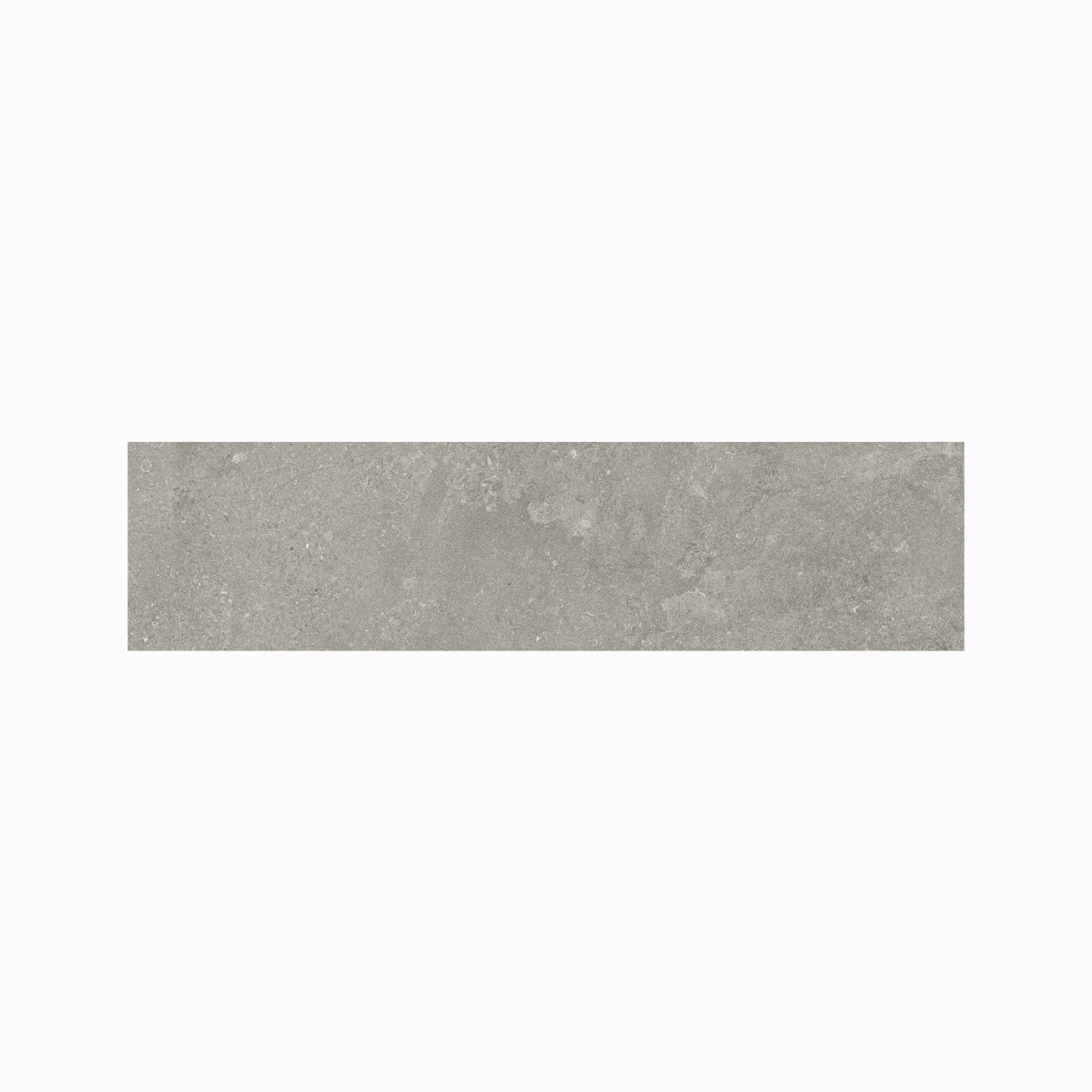 EcoStone 3x12 Matte Porcelain Bullnose Tile in Cross-Cut Fossil