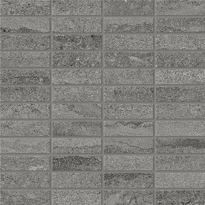 EcoStone 1x3 Matte Porcelain Mesh Mosaic Tile in Vein-Cut Pumice