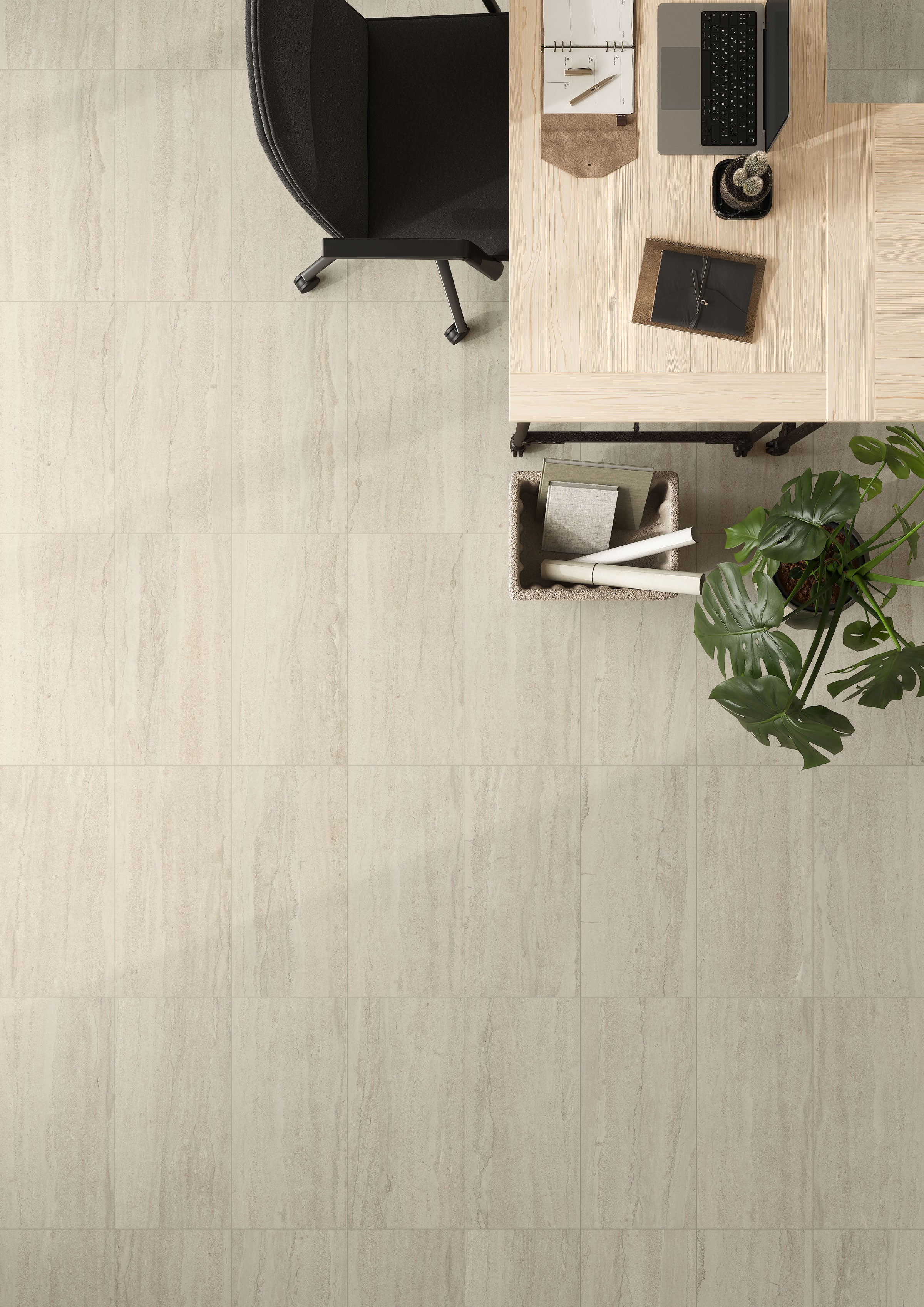 EcoStone 12x24 Matte Porcelain Tile in Vein-Cut Jute