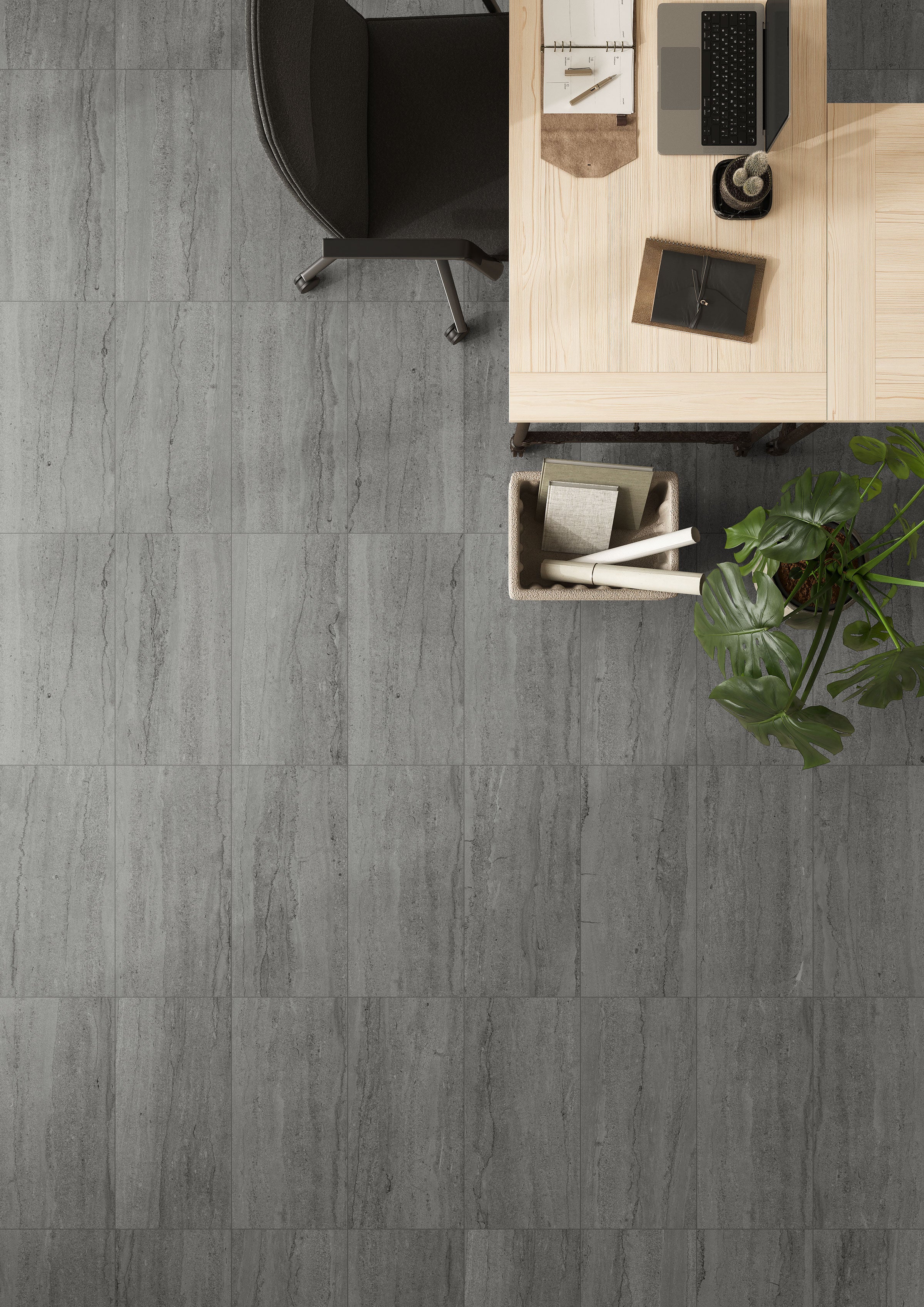 EcoStone 12x24 Matte Porcelain Tile in Vein-Cut Pumice