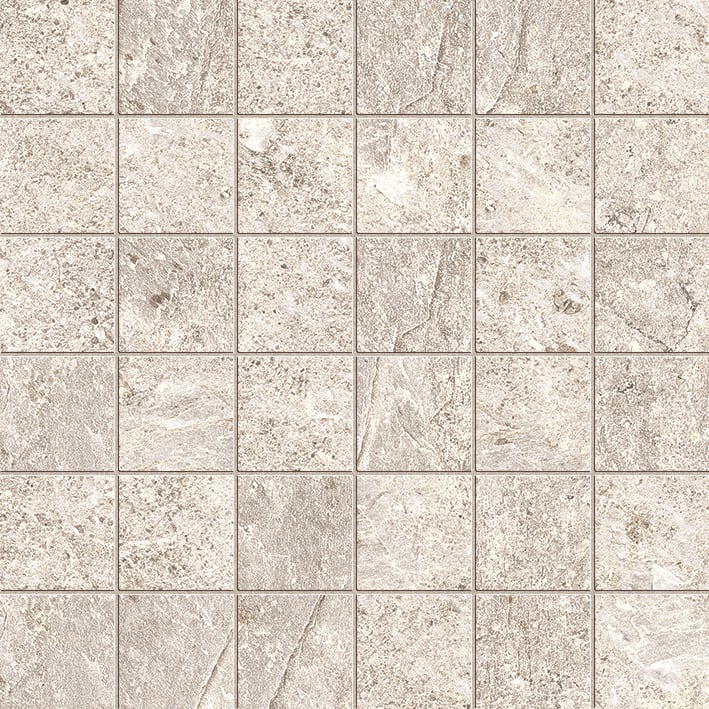 Farmhouse Living 2x2 Matte Porcelain Mesh Mosaic Tile in Alabaster