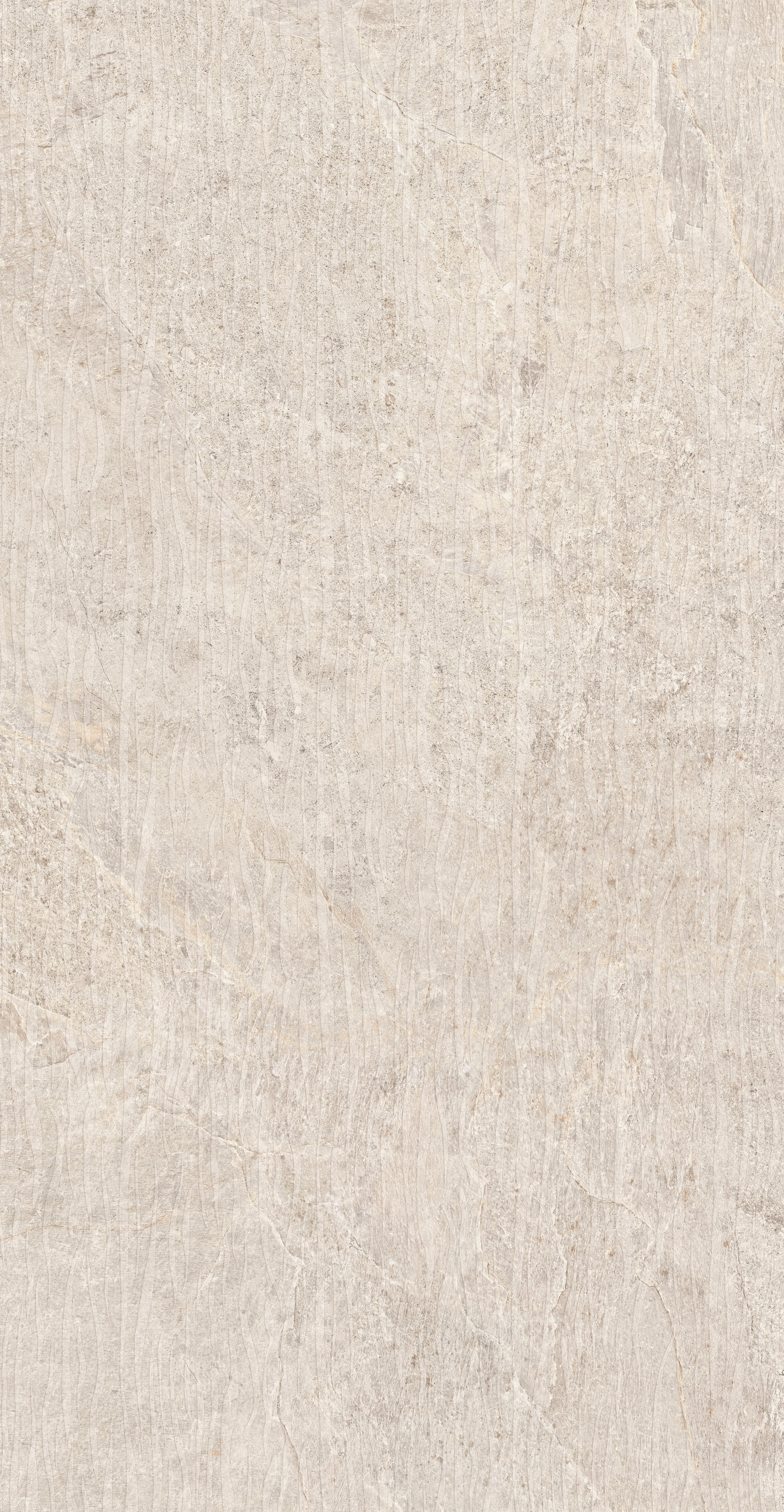 Farmhouse Living 48x110 Matte Deco Waved Porcelain Tile in Alabaster