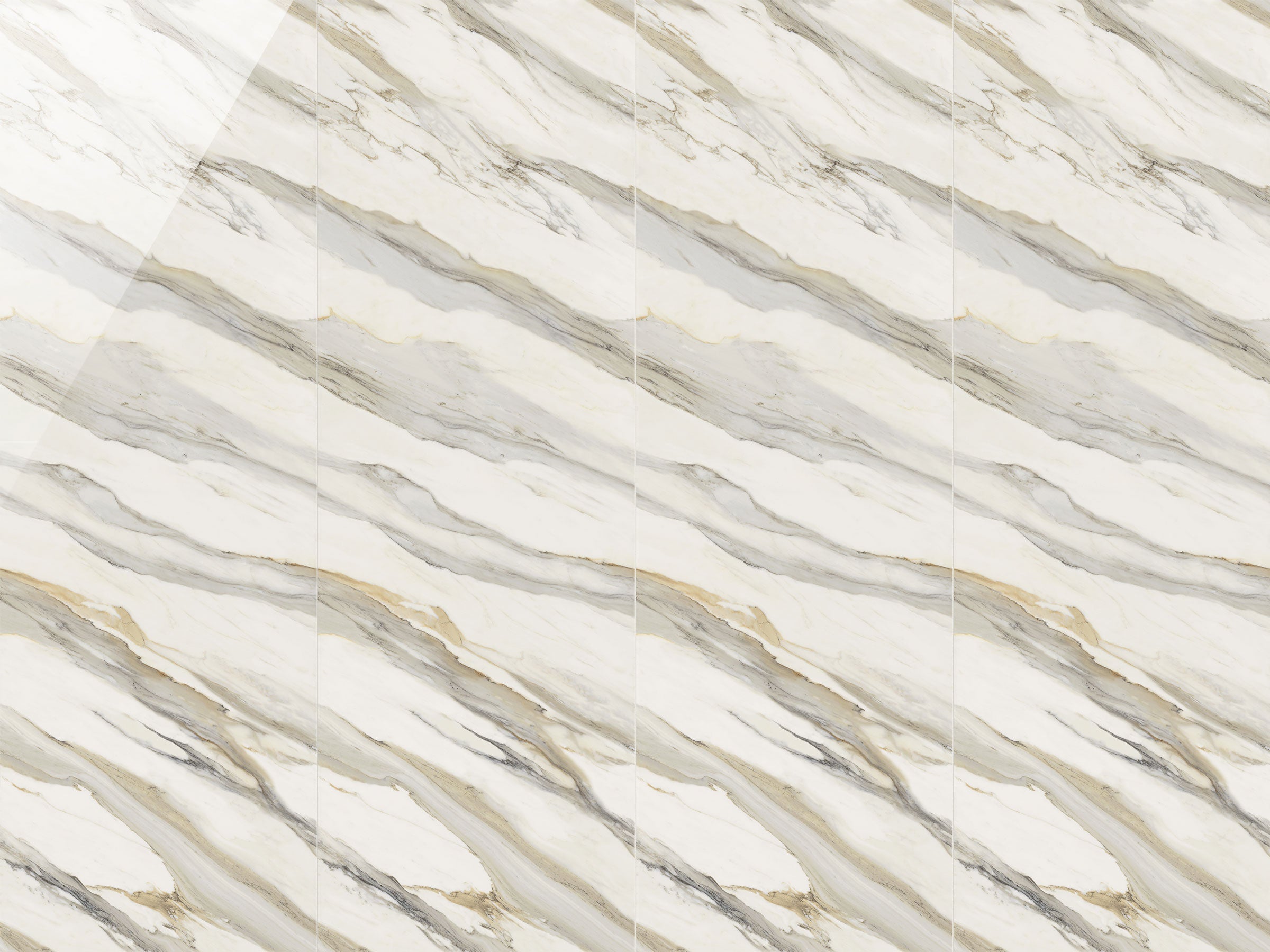 JEM Pre-Fab 32x96 Polished Porcelain Tile in Aria Gold