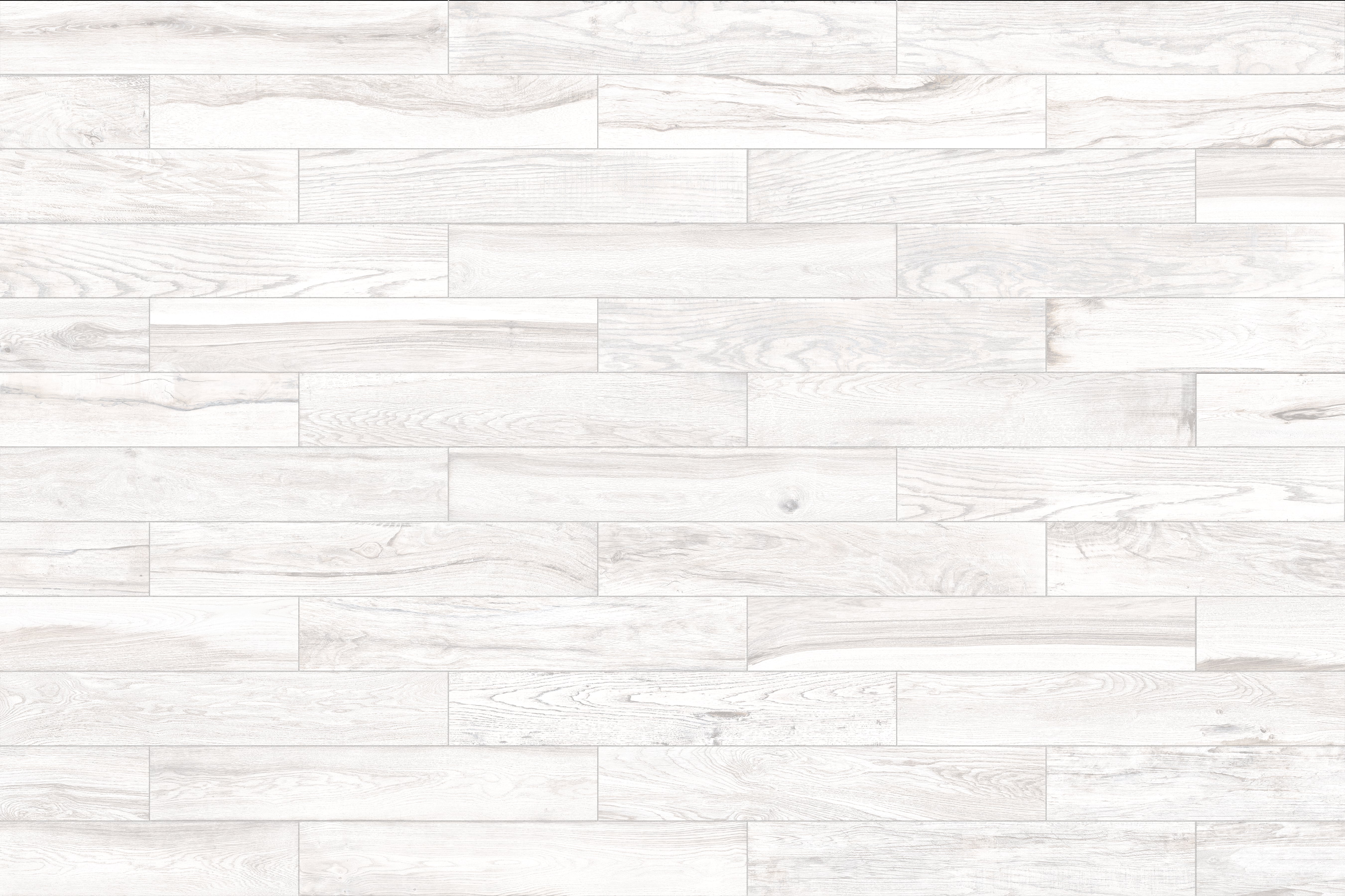 Lacquered Wood 6x36 Glossy Porcelain Tile in White