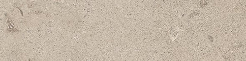 Lith 3x12 Matte Porcelain Bullnose Tile in Antique Cream