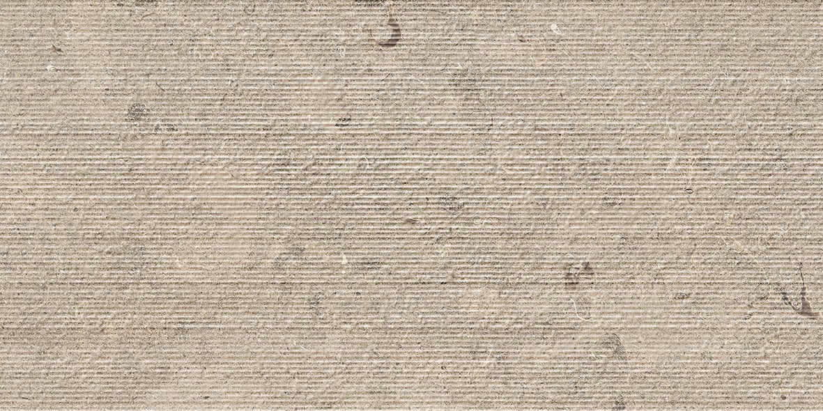 Lith 12x24 Chiseled Porcelain Tile in Antique Cream