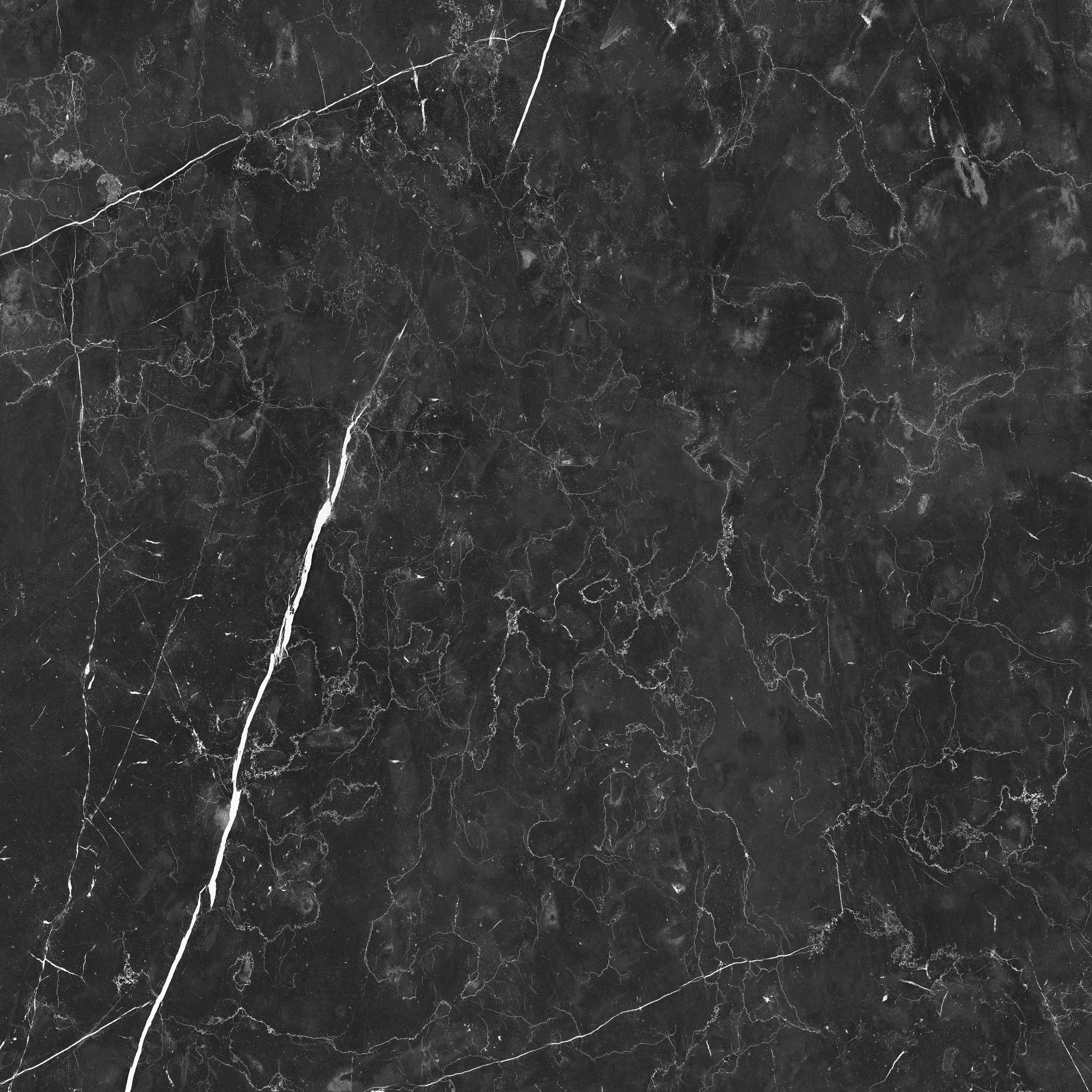 Luxury 24x24 Matte Porcelain Tile in Nero Marquina