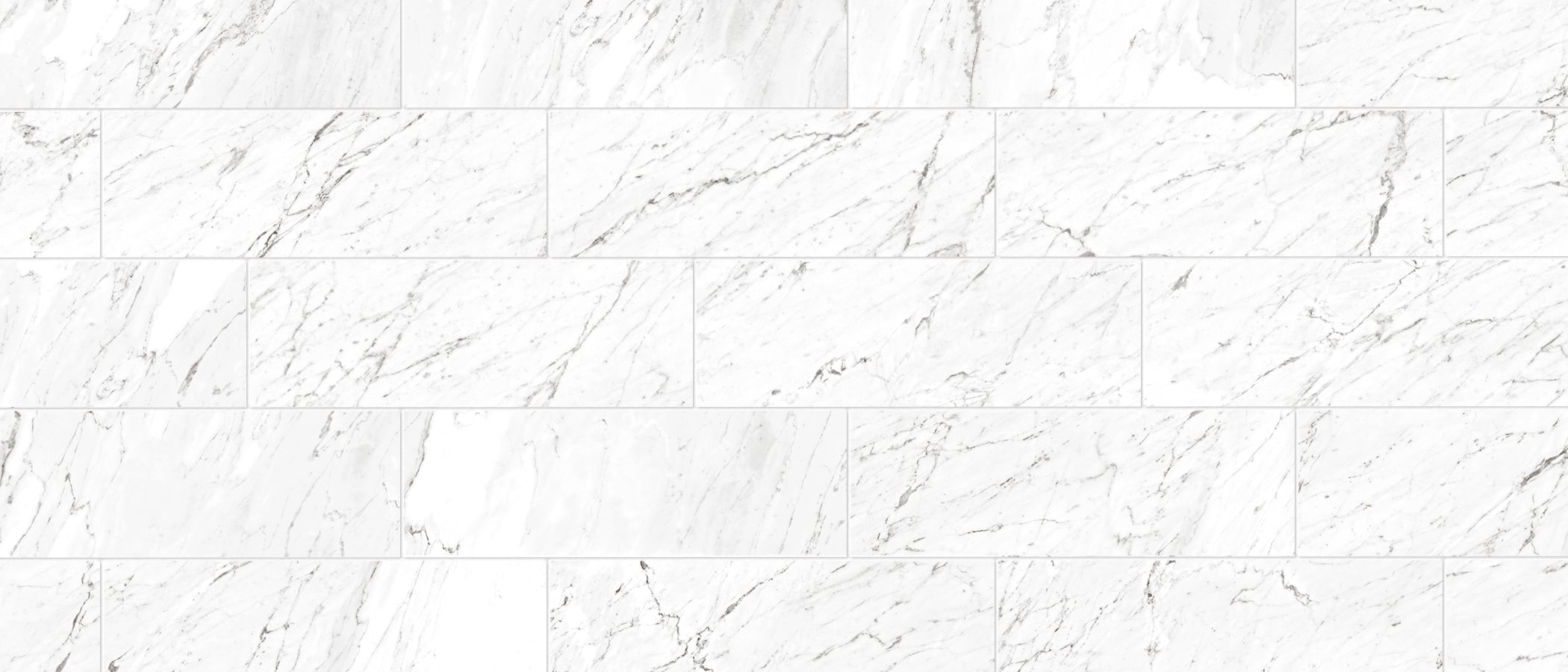 Marbles 8x24 Polished Porcelain Tile in Carrara White