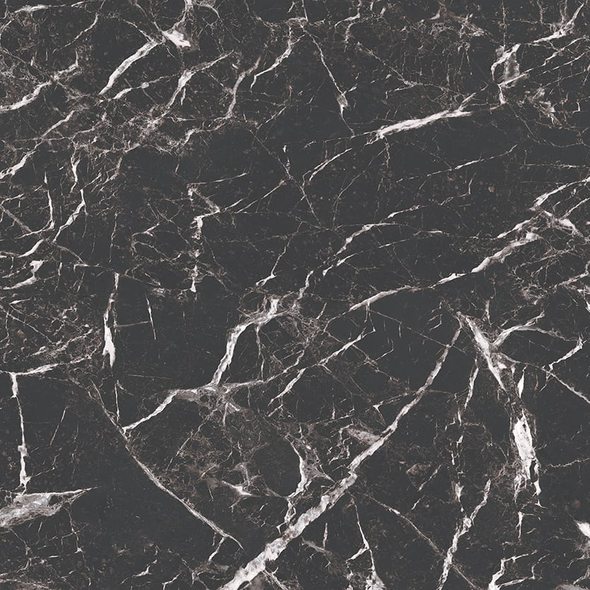 Marbles 24x24 Matte Porcelain Tile in Marmo Nero