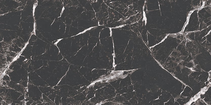 Marbles 24x48 Matte Porcelain Tile in Marmo Nero