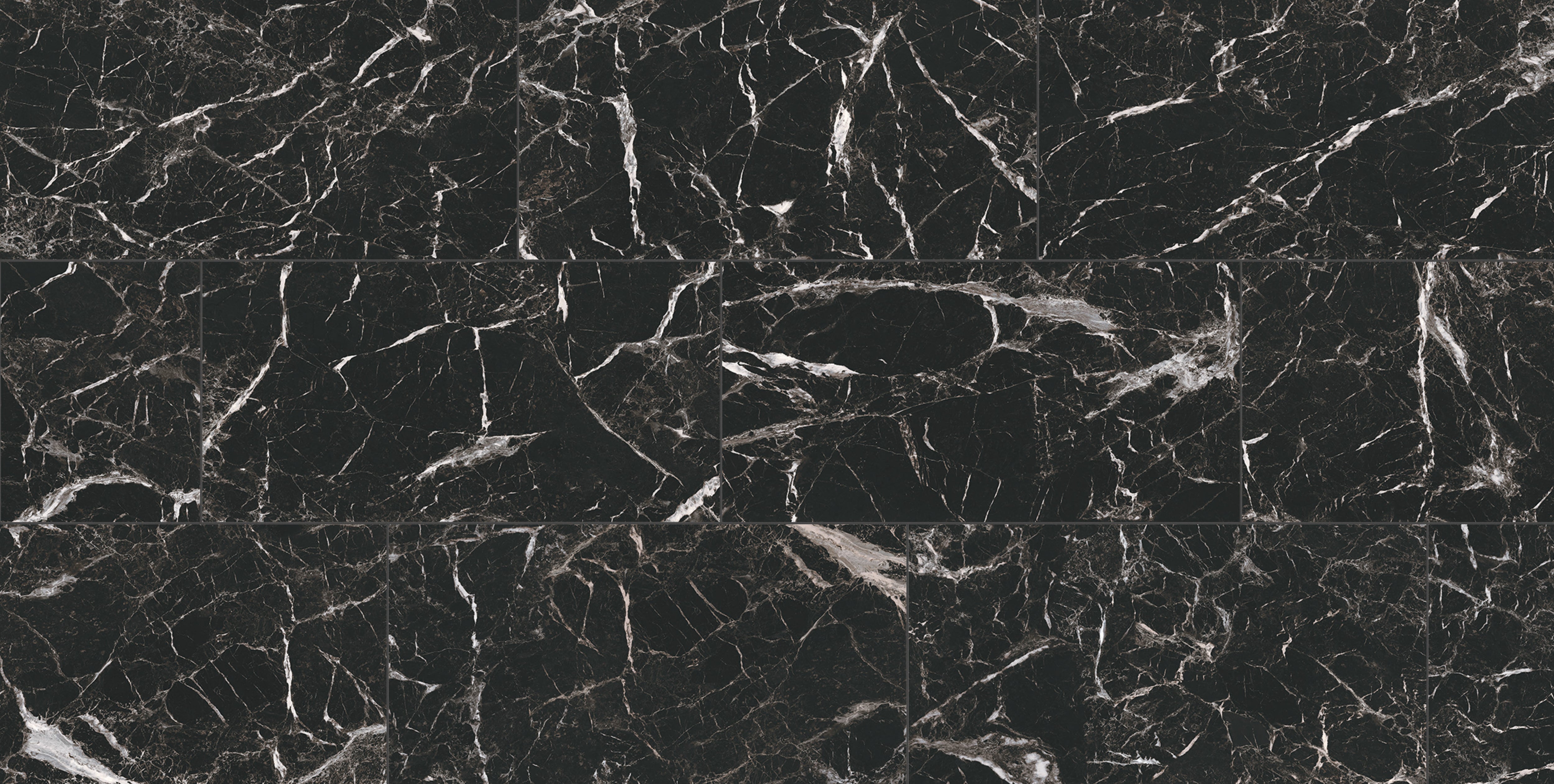 Marbles 24x48 Matte Porcelain Tile in Marmo Nero