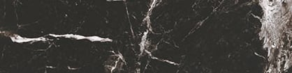 Marbles 3x12 Polished Porcelain Bullnose Tile in Marmo Nero