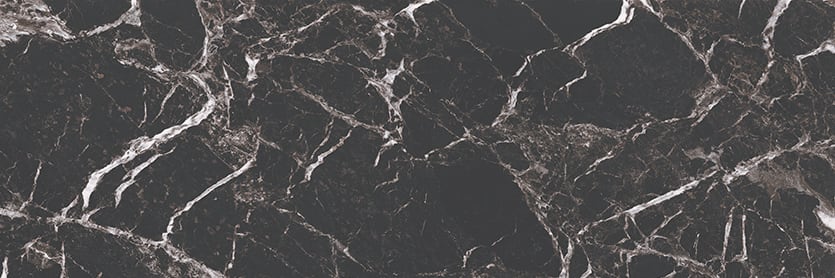 Marbles 8x24 Polished Porcelain Tile in Marmo Nero