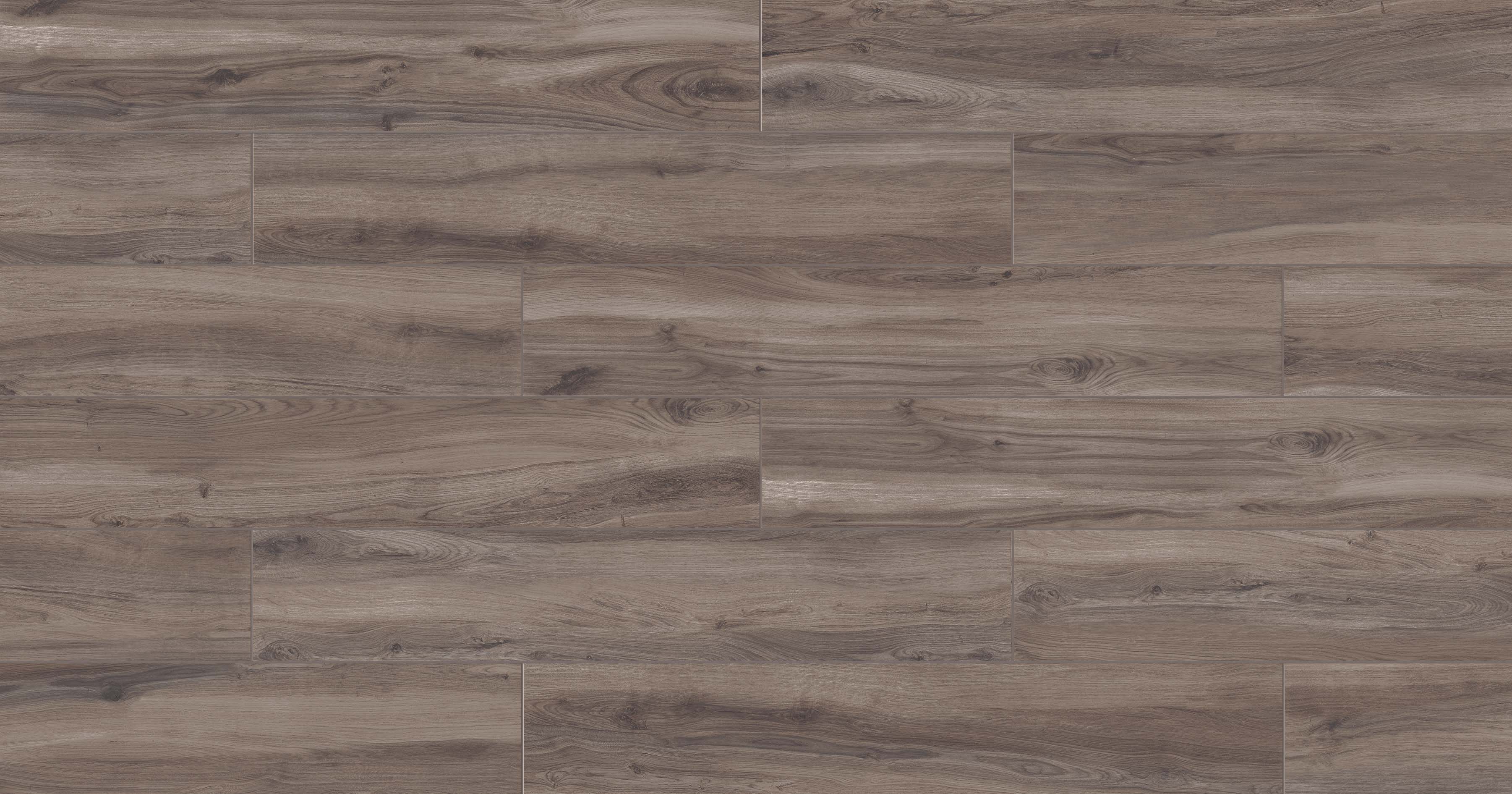 Mood Wood 6x36 Matte Porcelain Tile in Nut