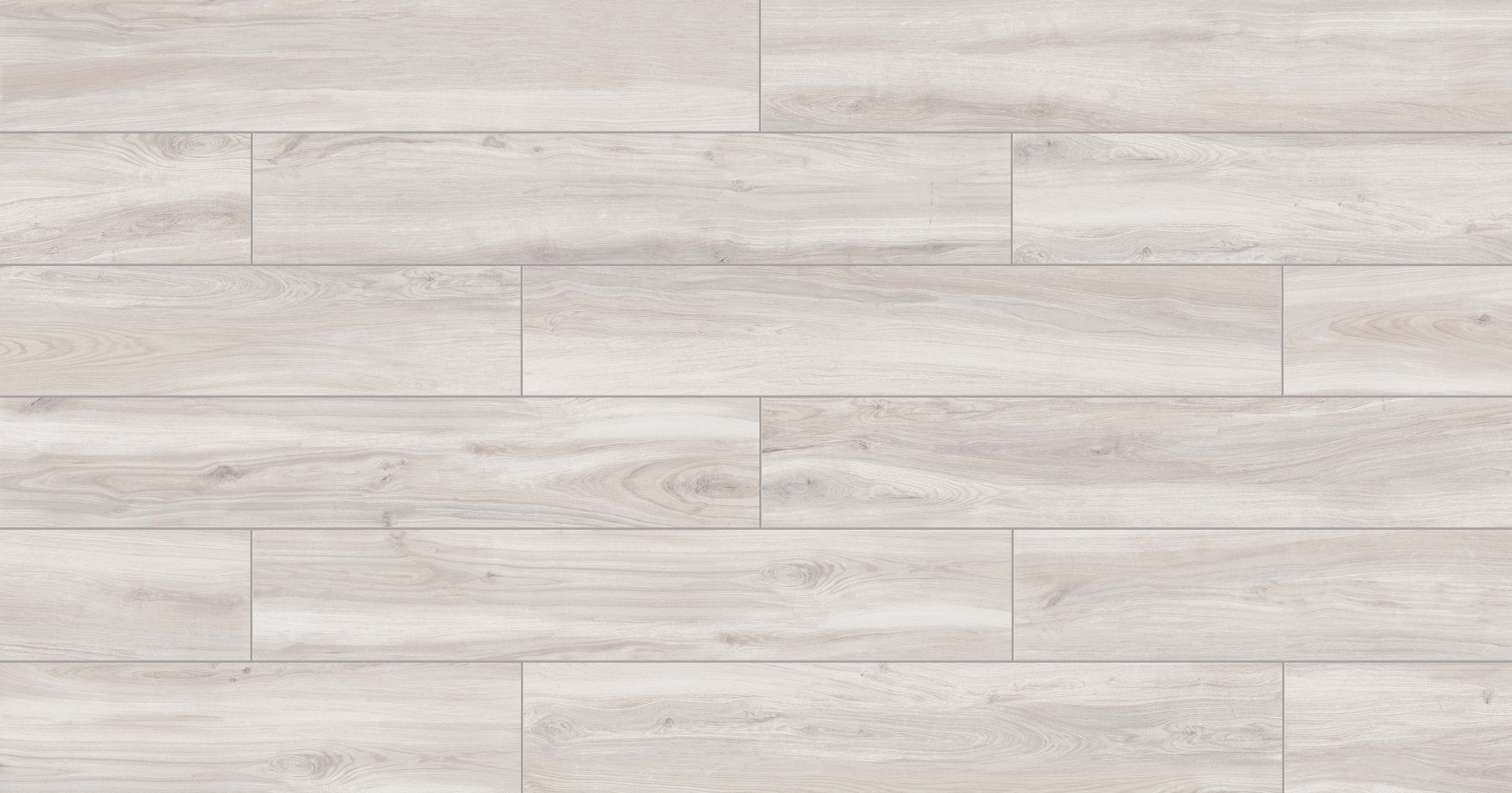 Mood Wood 6x36 Matte Porcelain Tile in White