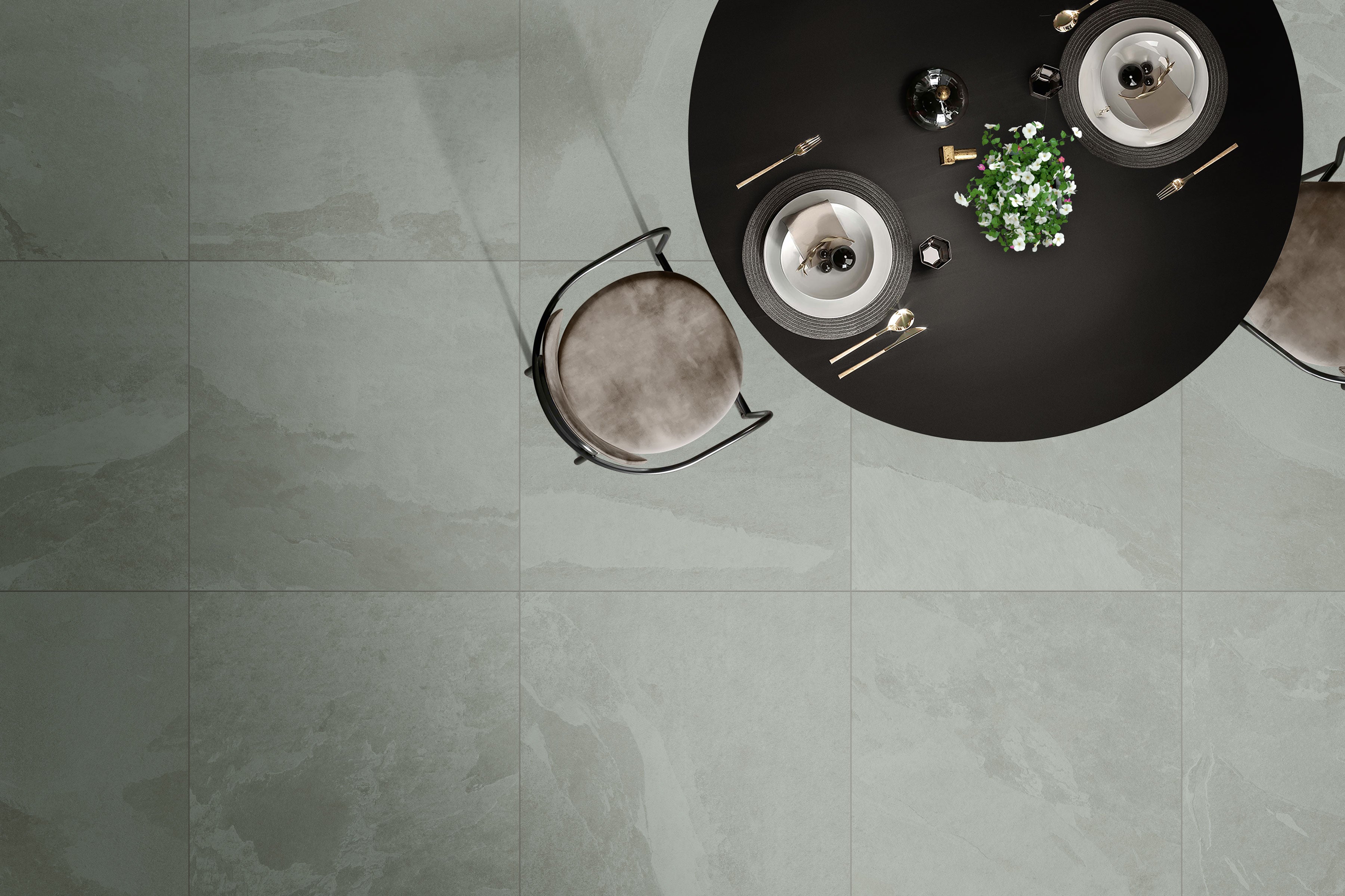 Net-Zero 32x32 Matte Porcelain Tile in Ardesia