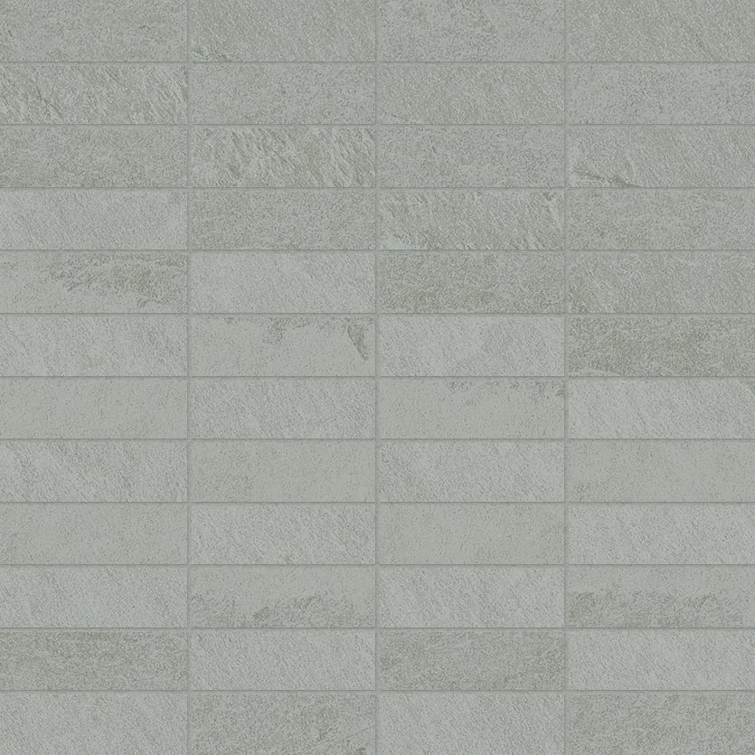 Net-Zero 1x3 Matte Porcelain Mosaic Tile in Ardesia