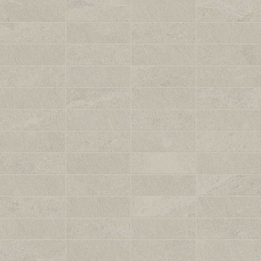 Net-Zero 1x3 Matte Porcelain Mosaic Tile in Grey