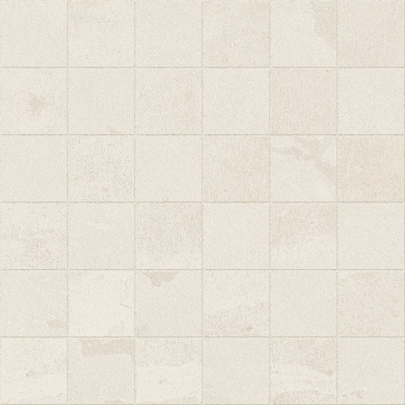 Net-Zero 2x2 Matte Porcelain Mosaic Tile in Ivory