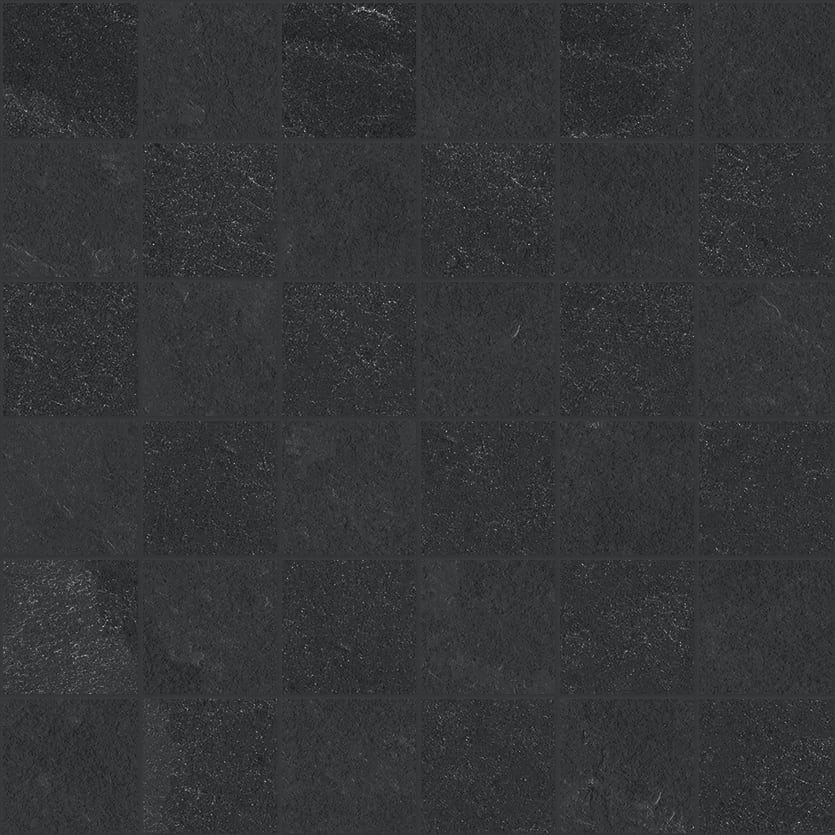 Net-Zero 2x2 Matte Porcelain Mosaic Tile in Lava