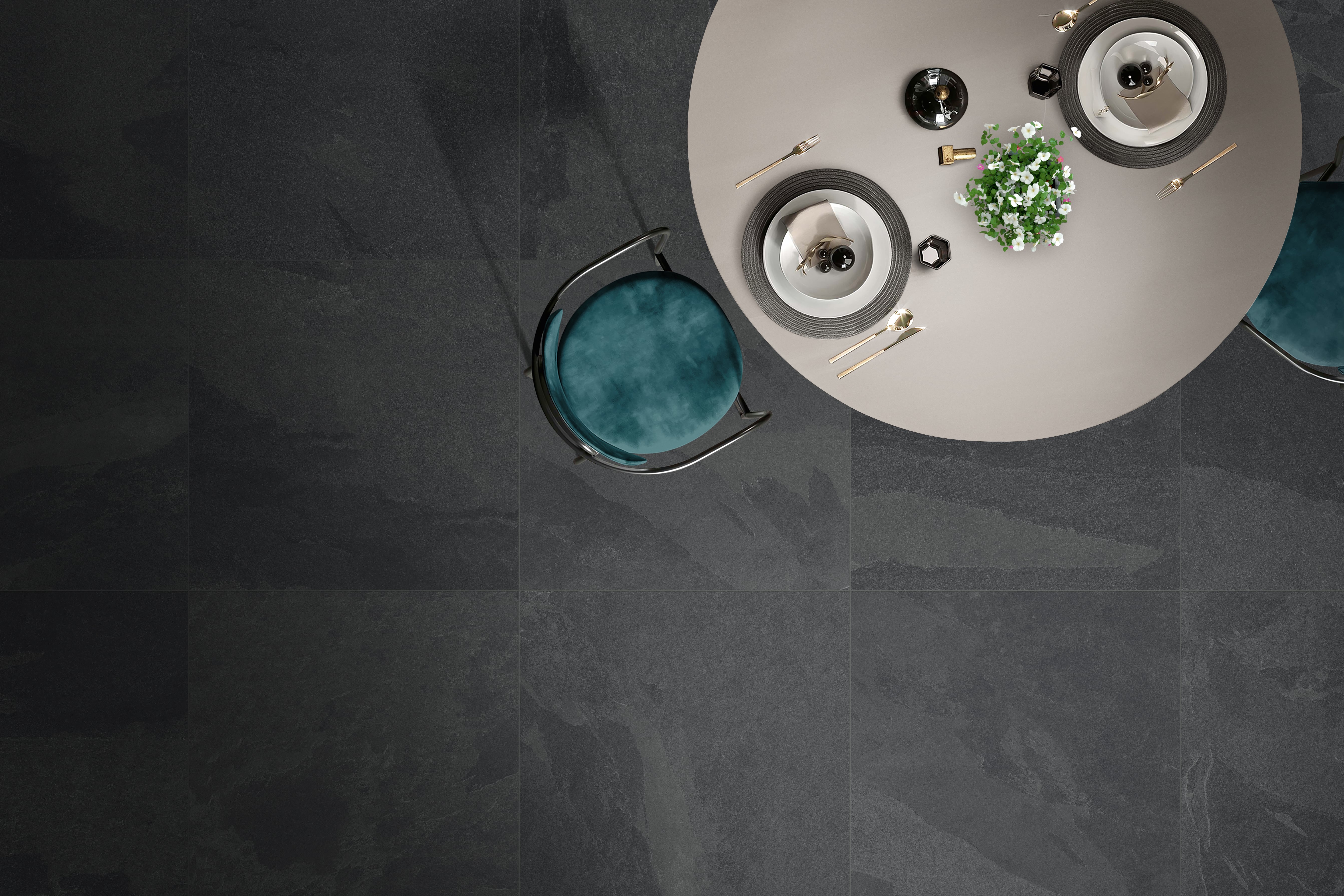 Net-Zero 32x32 Matte Porcelain Tile in Lava