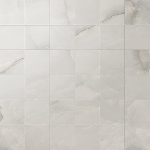 Onyx 2x2 Matte Porcelain Mesh Mosaic Tile in Dark Grey