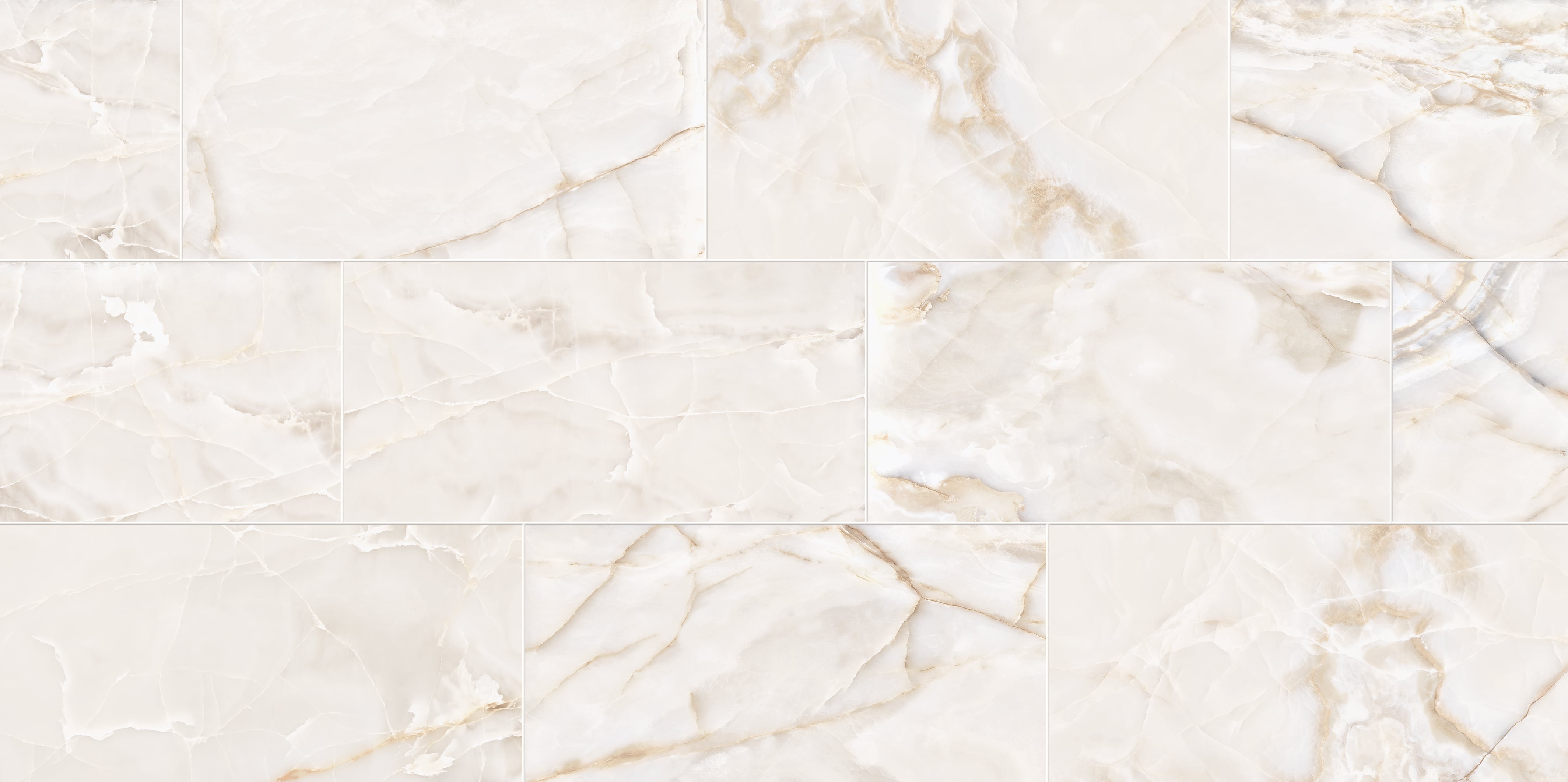 Onyx 12x24 Polished Porcelain Tile in Ivory