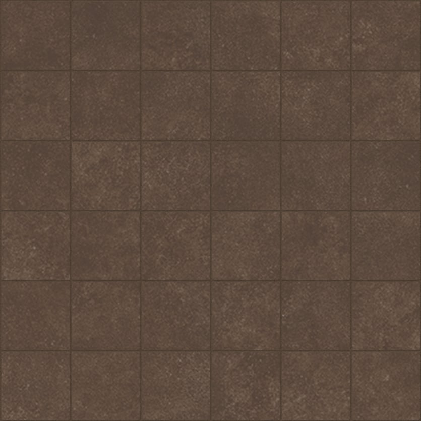 Plaster 2.0 2x2 Matte Porcelain Mesh Mosaic Tile in Espresso