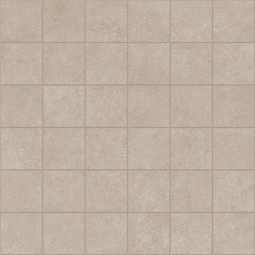 Plaster 2.0 2x2 Matte Porcelain Mesh Mosaic Tile in Sand