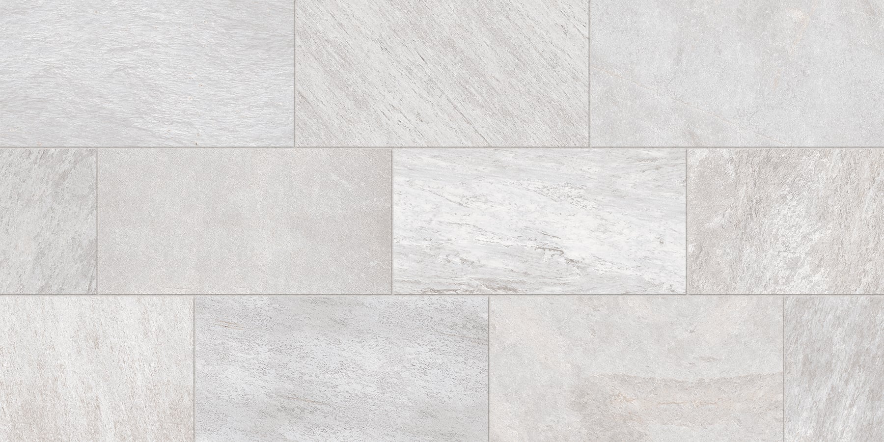 Quartz 24x48 Grip Porcelain 2cm Paver Tile in White